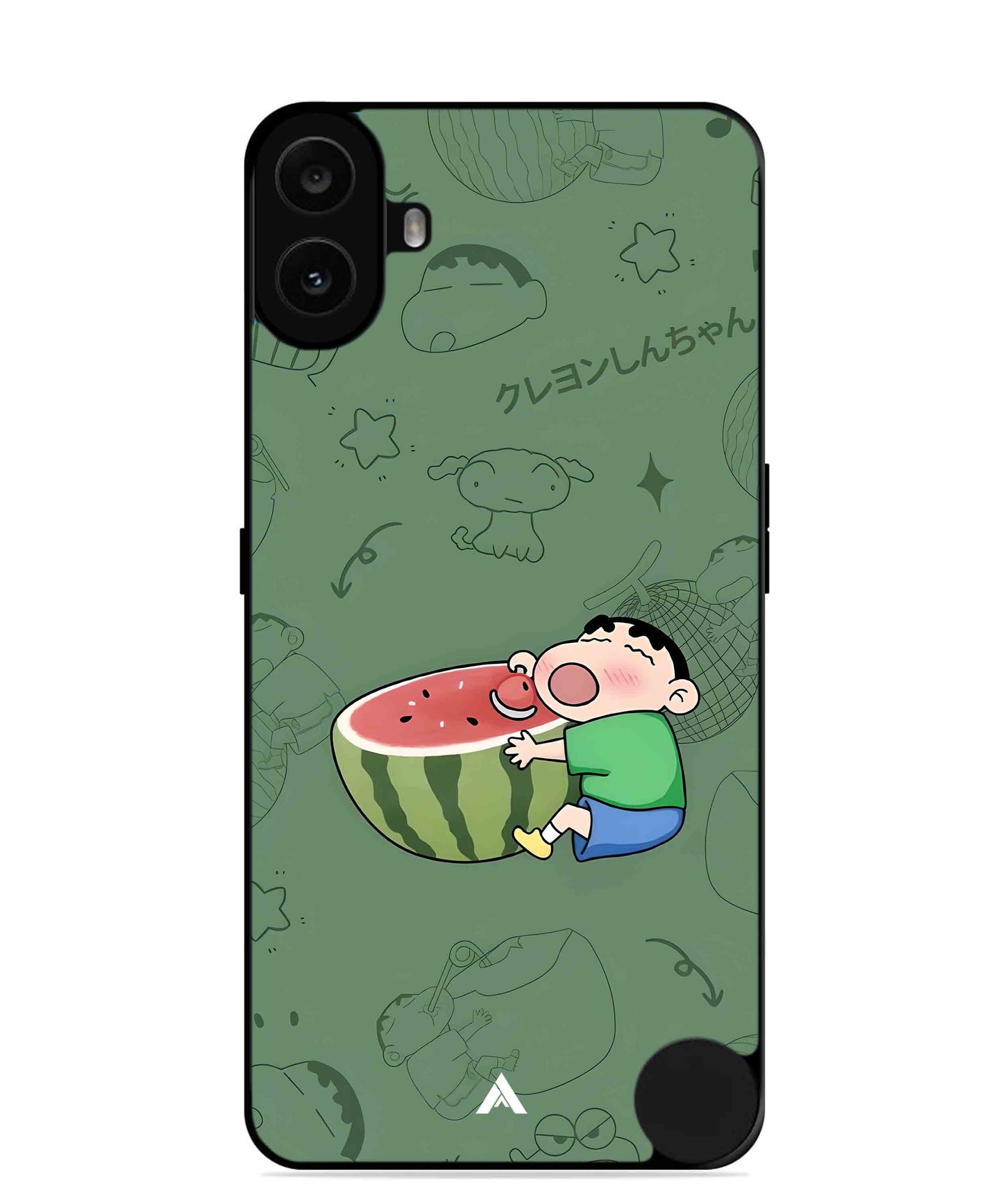 Melon Shinchan Metal Back Cover Phone Case for Nothing CMF Phone 1