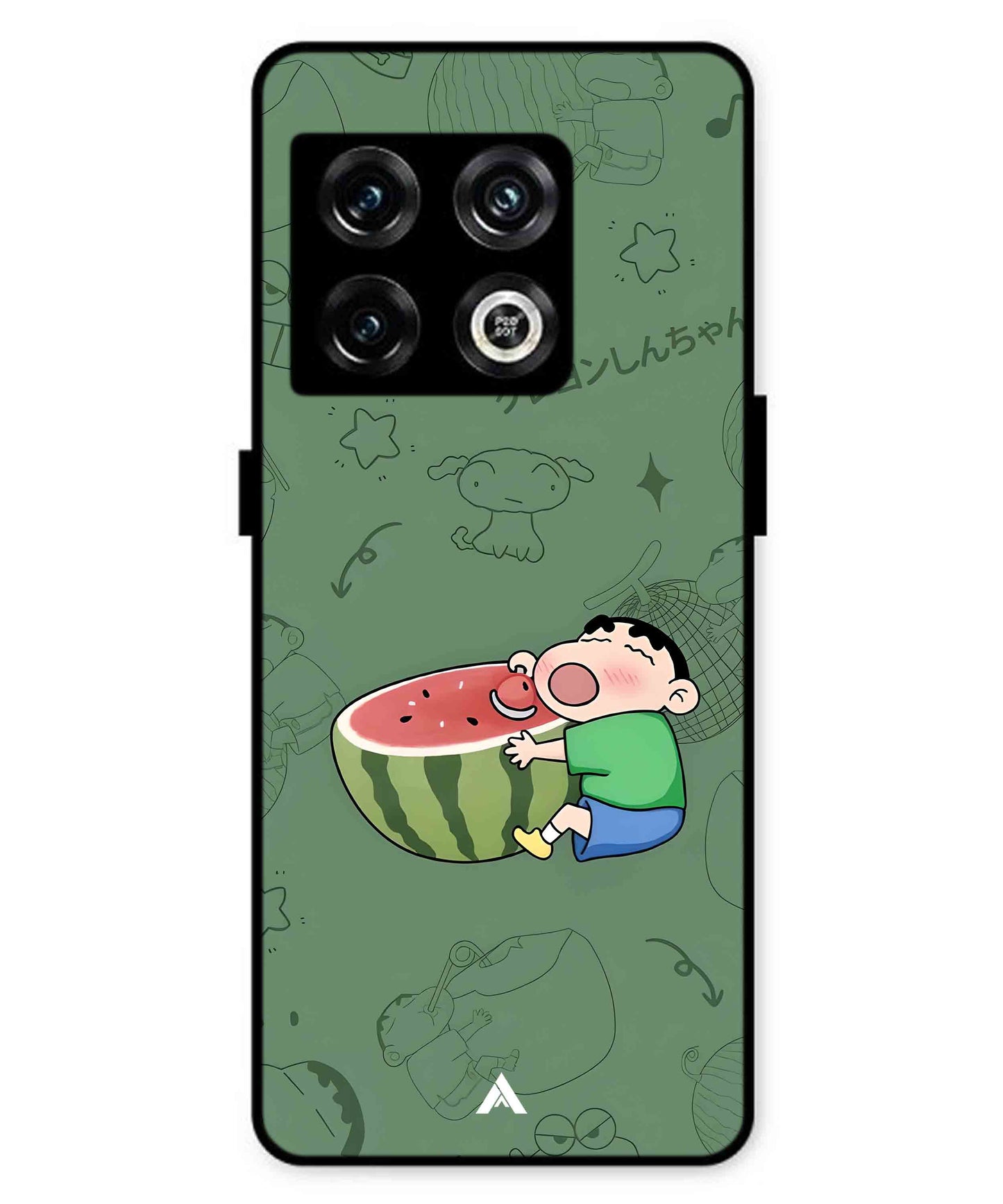 Melon Shinchan Metal Back Cover Phone Case for Oneplus 10 Pro