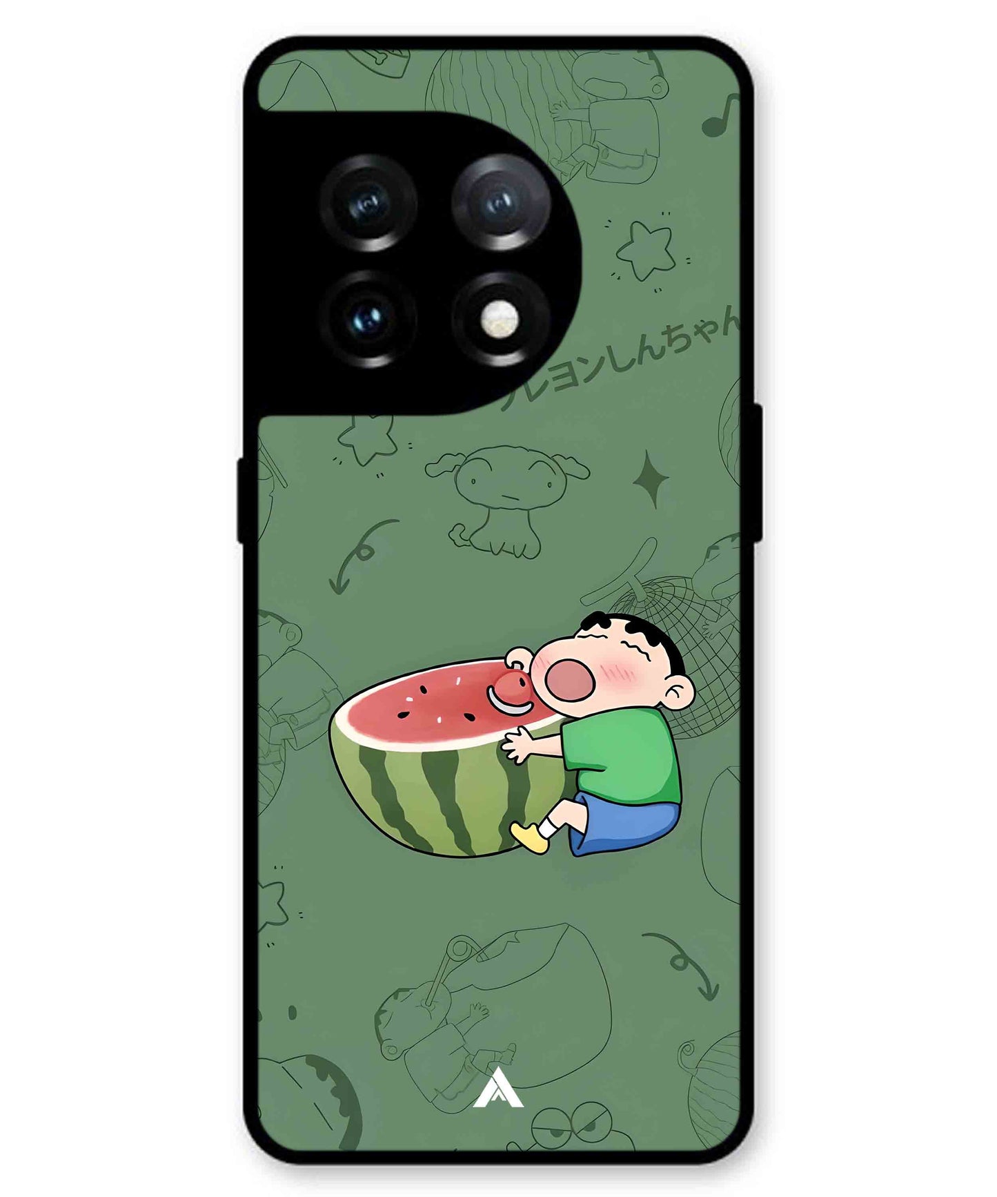 Melon Shinchan Metal Back Cover Phone Case for Oneplus 11