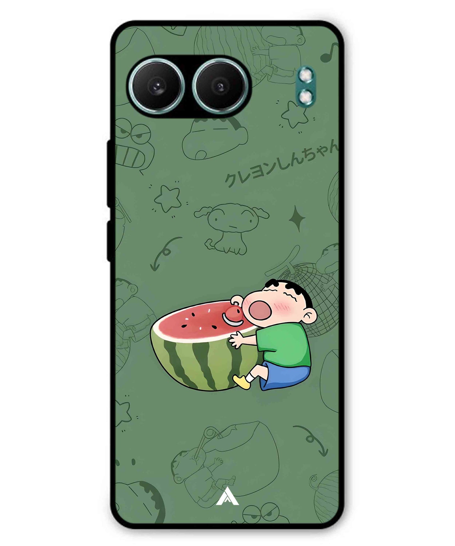 Melon Shinchan Metal Back Cover Phone Case for Oneplus Nord 4