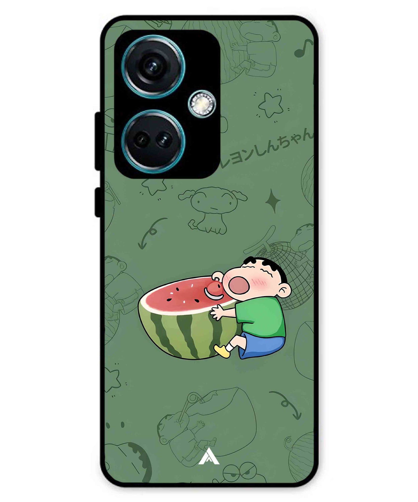 Melon Shinchan Metal Back Cover Phone Case for Oneplus Nord CE 3