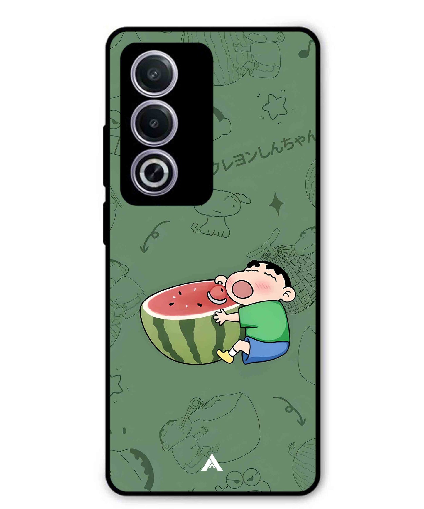 Melon Shinchan Metal Back Cover Phone Case for Oppo A3 Pro