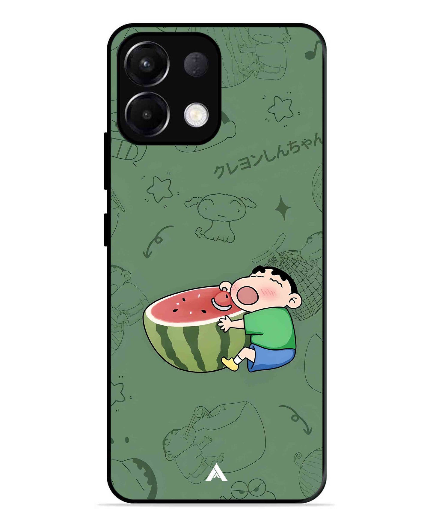 Melon Shinchan Metal Back Cover Phone Case for Oppo K13