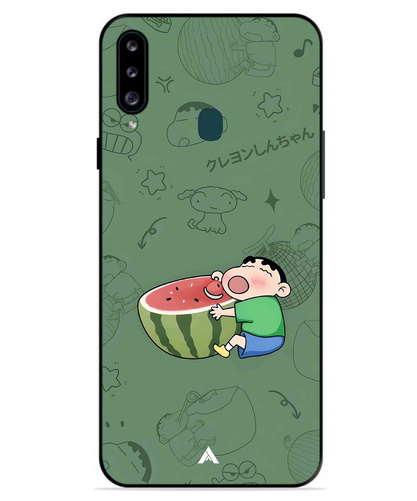 Melon Shinchan Metal Back Cover Phone Case for Samsung Galaxy A70s