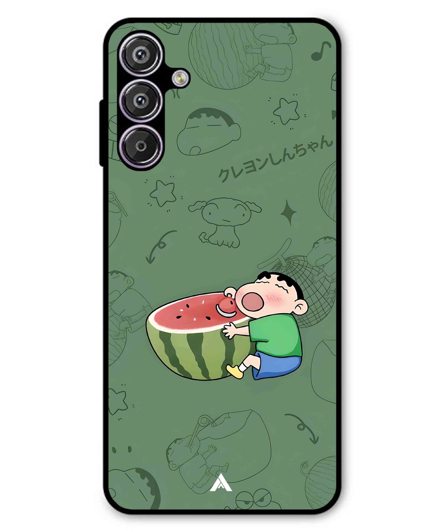 Melon Shinchan Metal Back Cover Phone Case for Samsung Galaxy F15