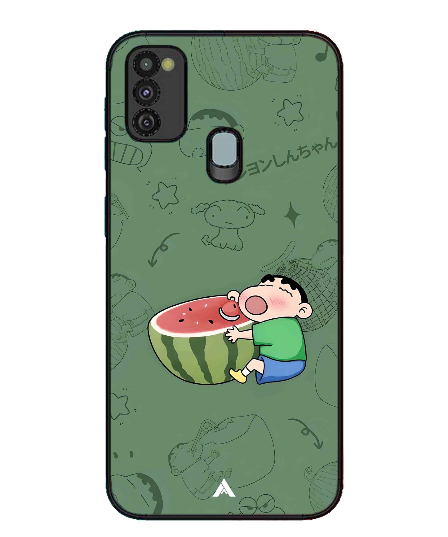 Melon Shinchan Metal Back Cover Phone Case for Samsung Galaxy M30s