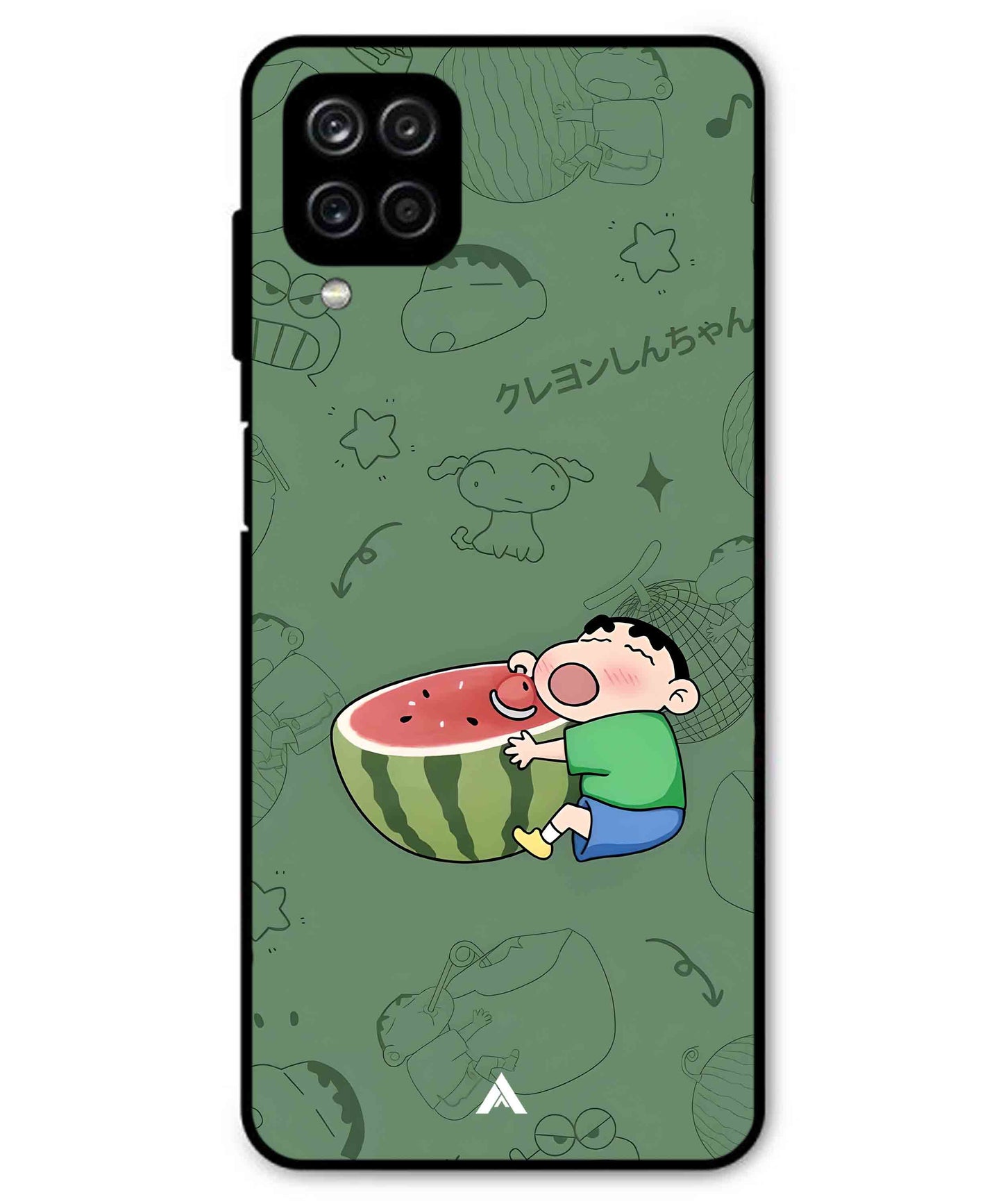 Melon Shinchan Metal Back Cover Phone Case for Samsung Galaxy M53