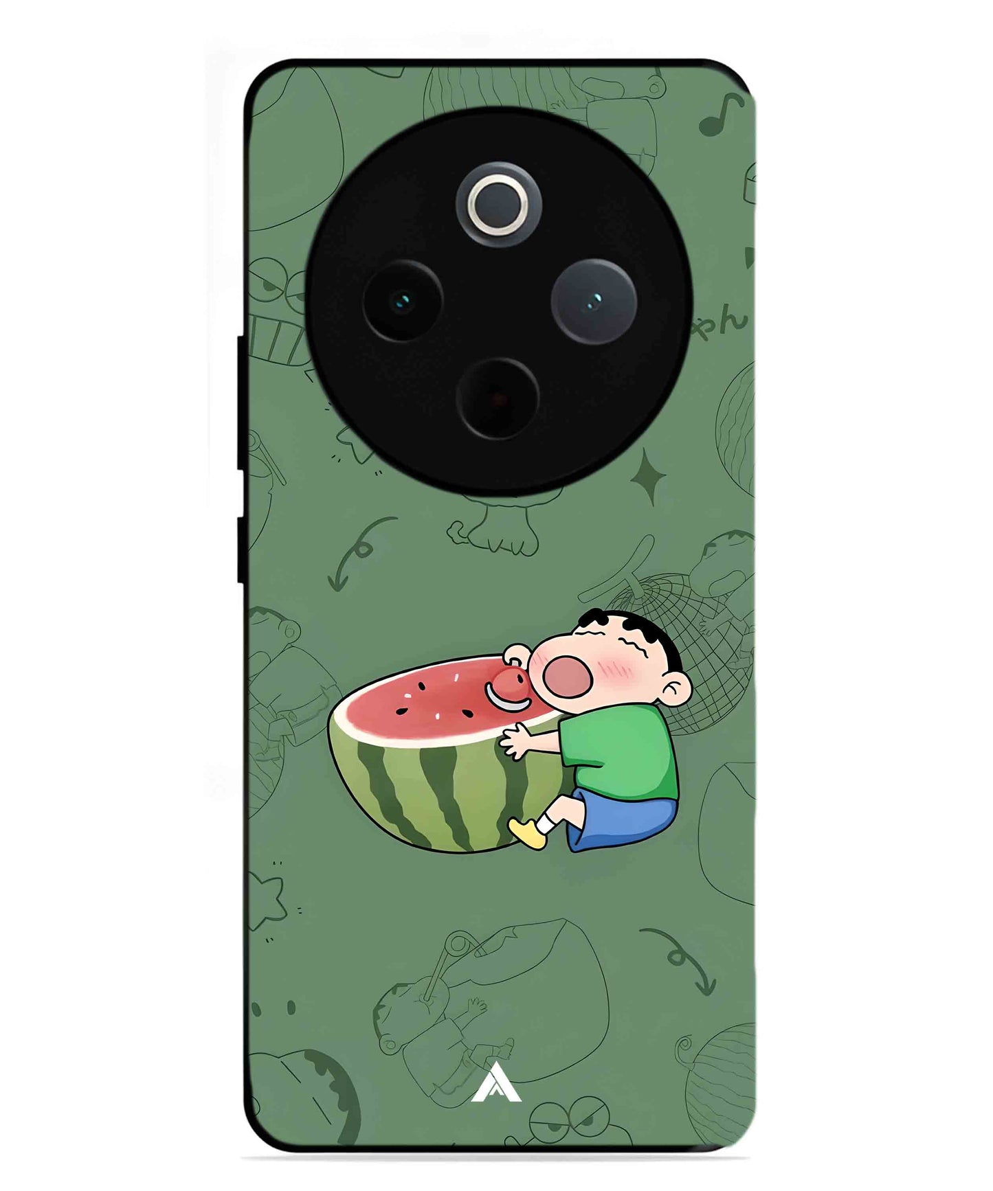 Melon Shinchan Metal Back Cover Phone Case for Vivo T4