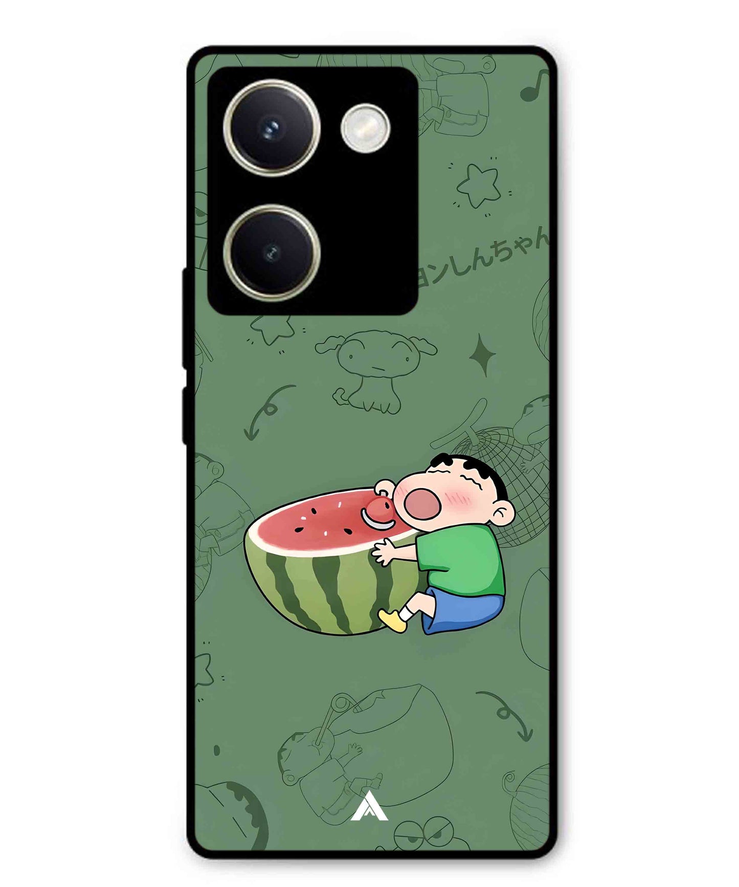 Melon Shinchan Metal Back Cover Phone Case for Vivo Y200 Pro