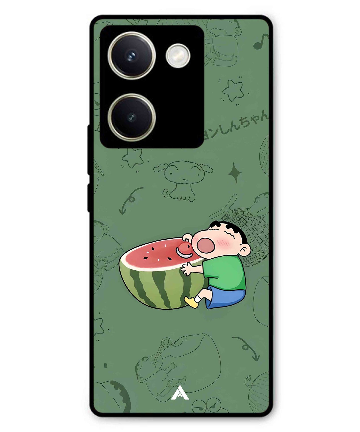 Melon Shinchan Metal Back Cover Phone Case for Vivo Y300 Plus