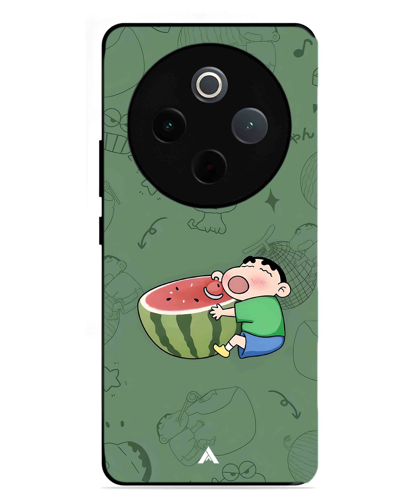 Melon Shinchan Metal Back Cover Phone Case for Vivo Y300 Pro