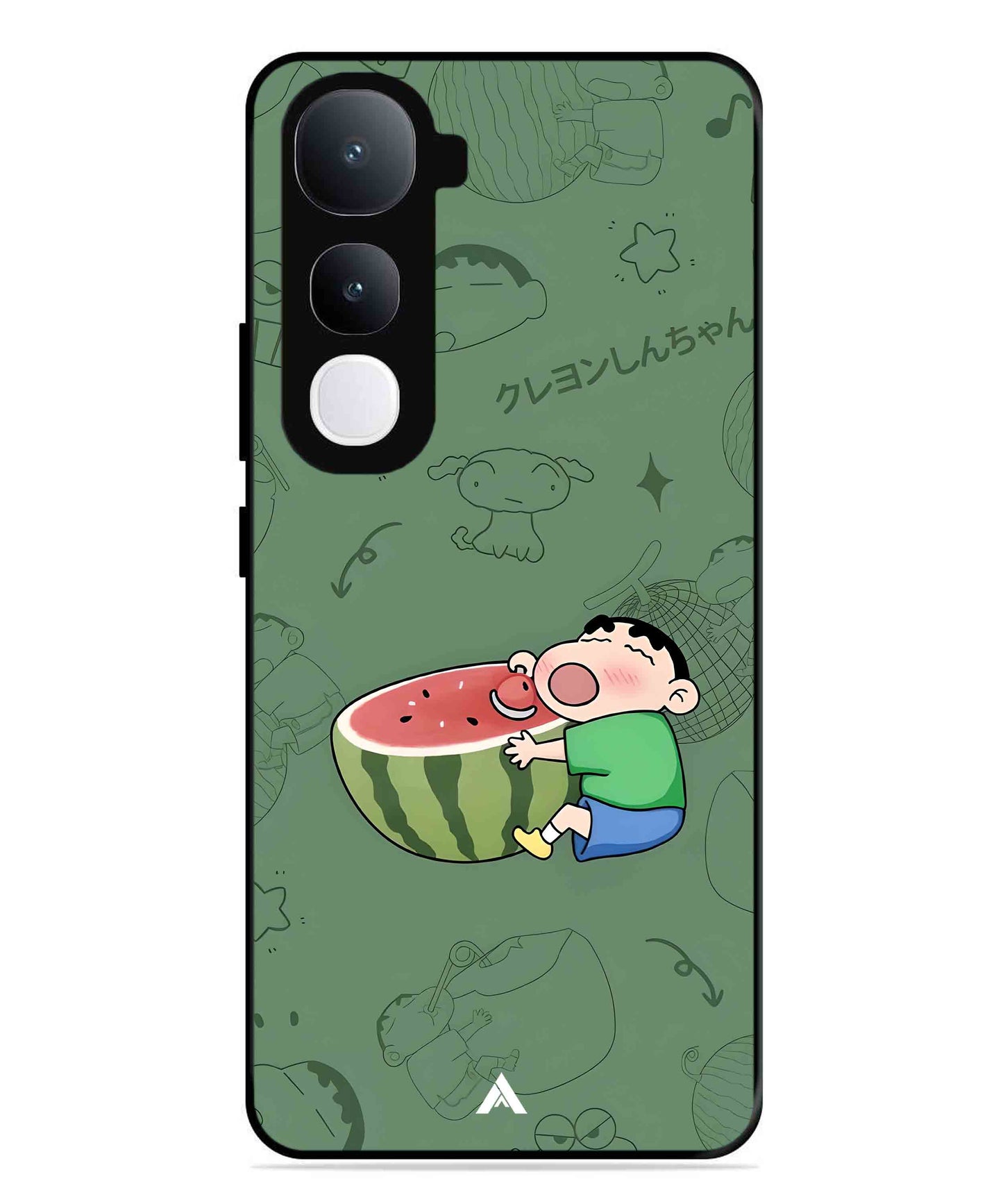 Melon Shinchan Metal Back Cover Phone Case for Vivo Y400
