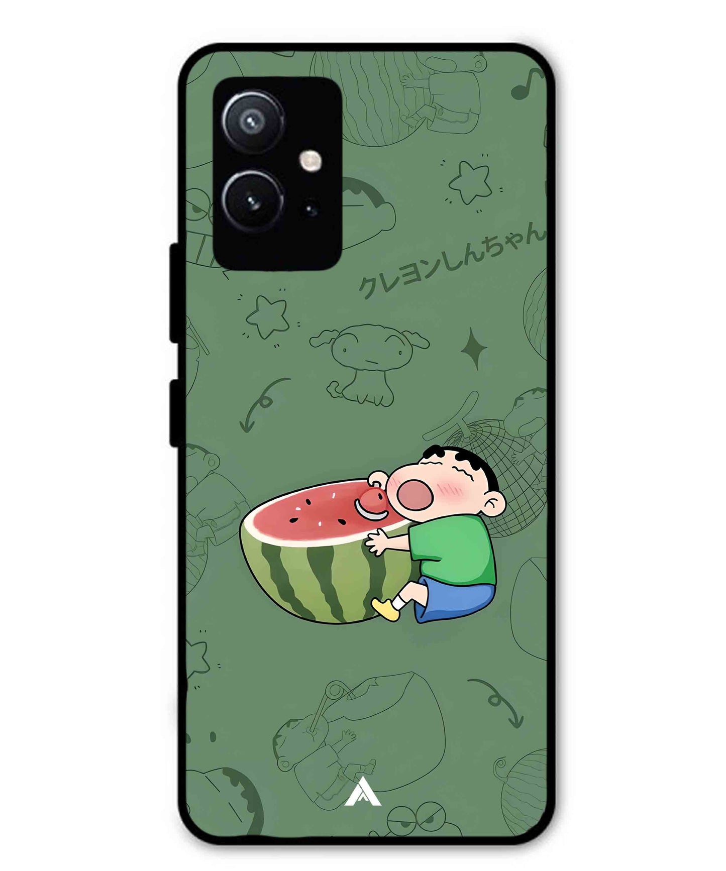 Melon Shinchan Metal Back Cover Phone Case for Vivo Y75 5G