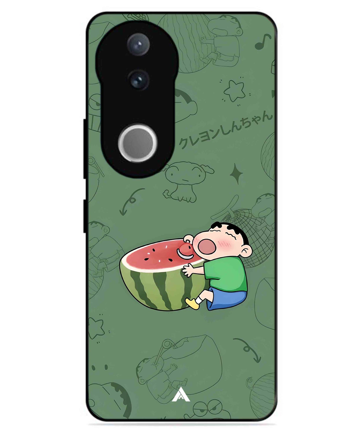Melon Shinchan Metal Back Cover Phone Case for Vivo v50