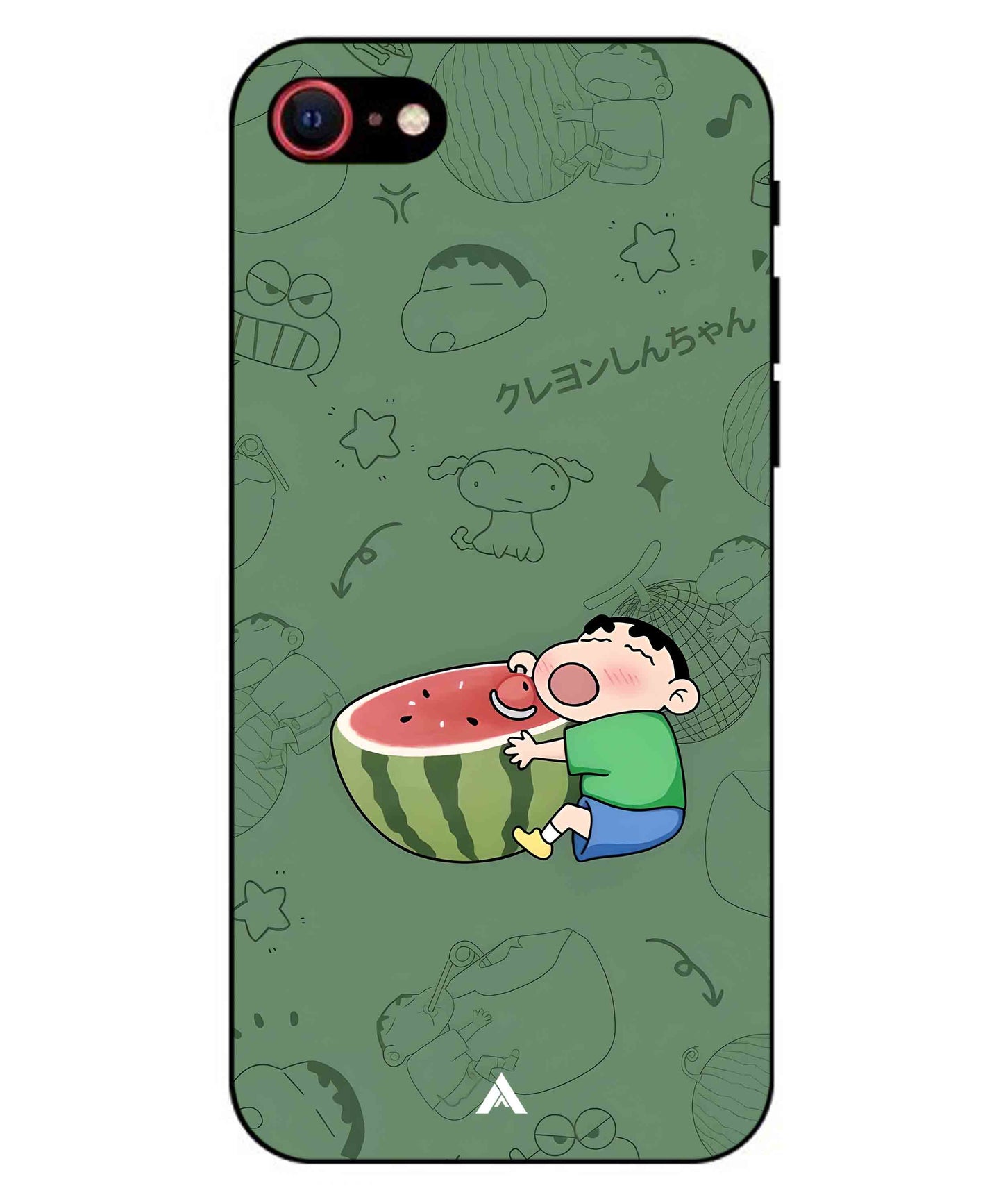 Melon Shinchan Metal Back Cover Phone Case for iPhone 7