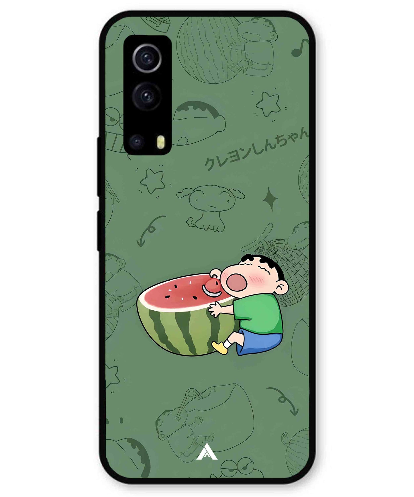 Melon Shinchan Metal Back Cover Phone Case for iQOO Z3