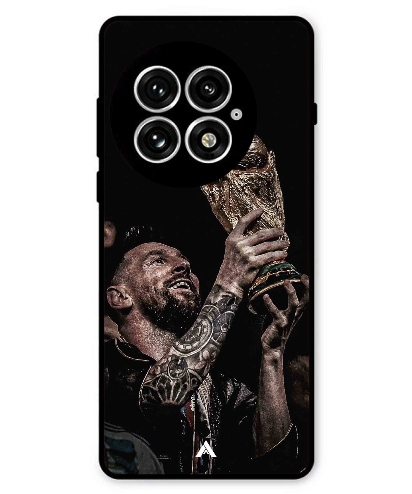 Messi Cup Football Aesthetic Metal Back Cover Phone Case for Oneplus 13