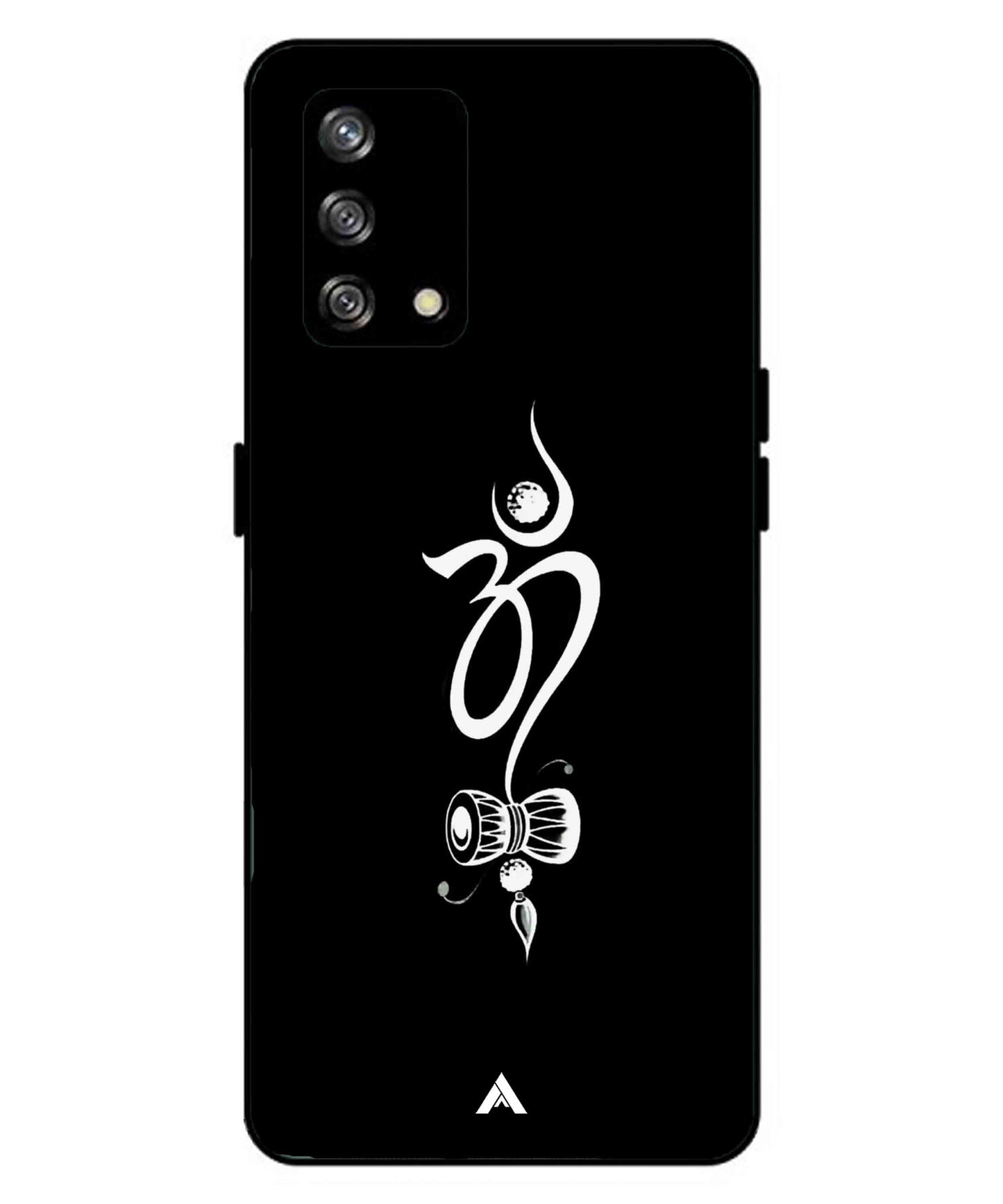 Om Namah Shivay Metal Back Cover Phone Case for Oppo F19