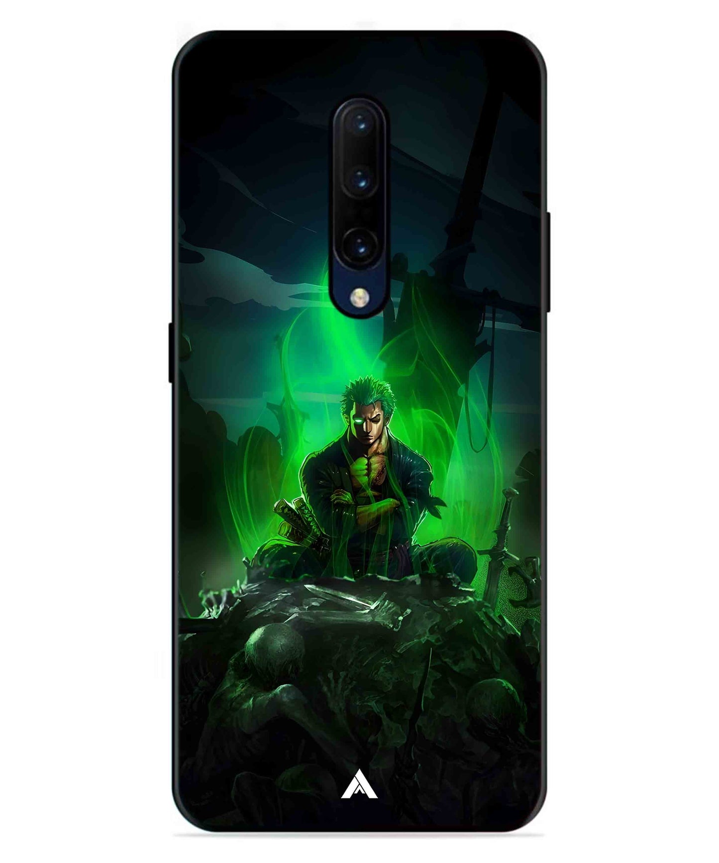 Onepiece Zoro 02 Anime Metal Back Cover Phone Case for Oneplus 7 Pro