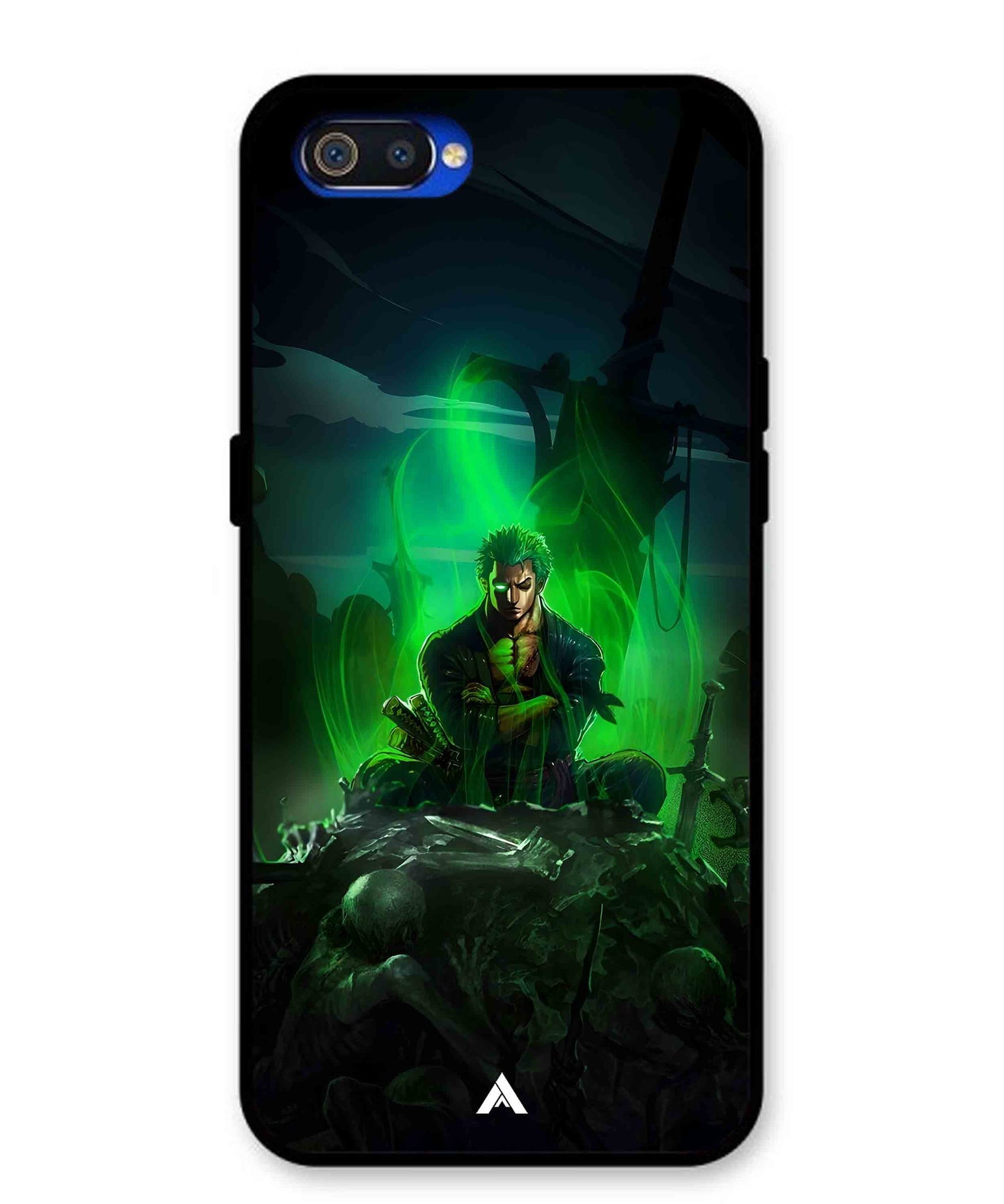Onepiece Zoro 02 Anime Metal Back Cover Phone Case for Oppo A1K