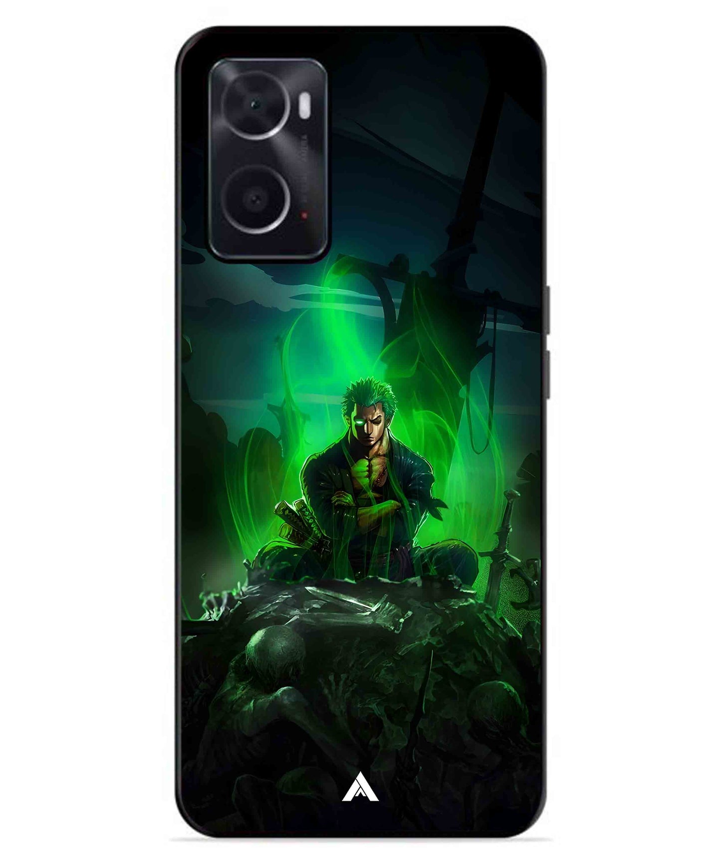Onepiece Zoro 02 Anime Metal Back Cover Phone Case for Oppo A76