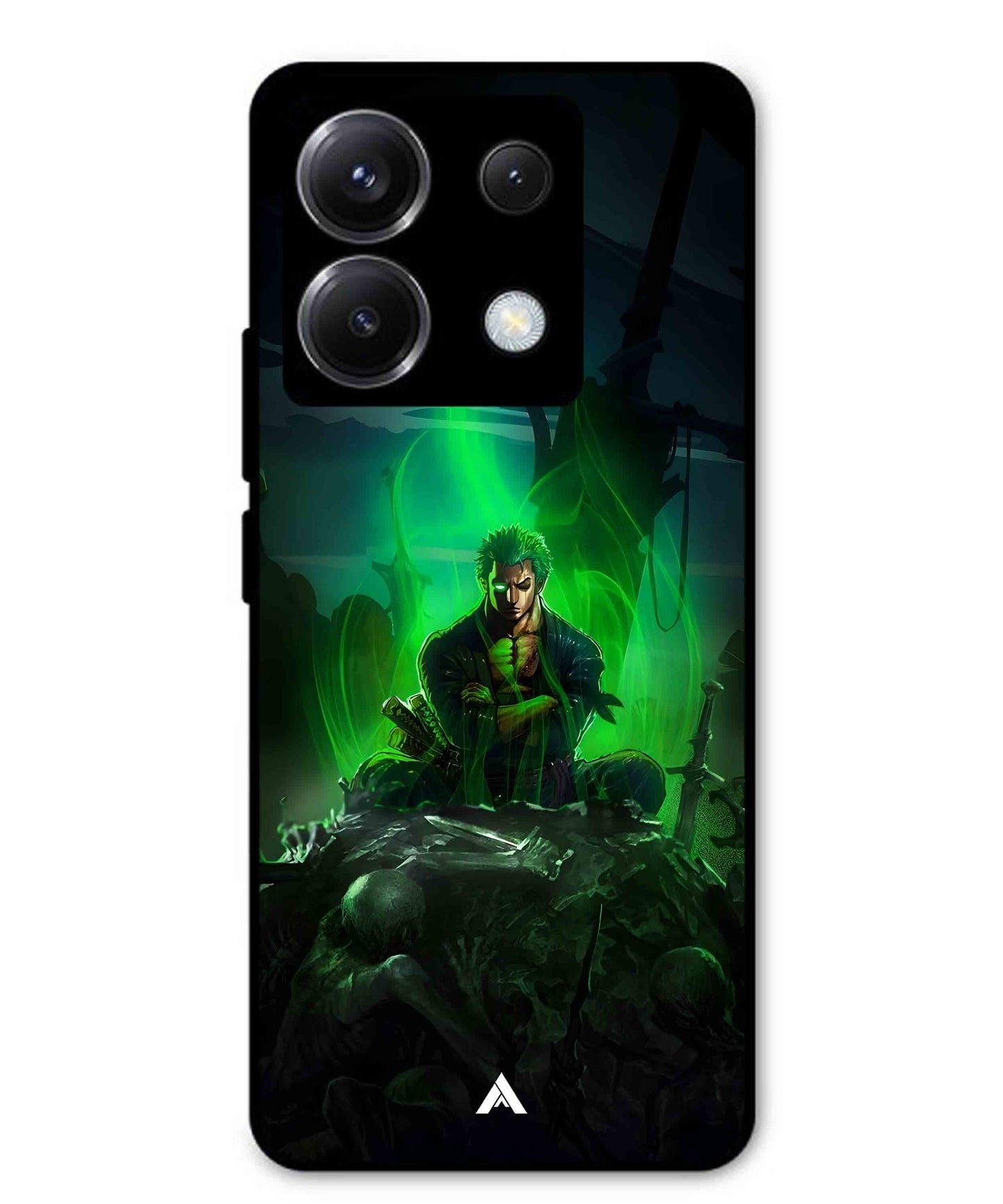 Onepiece Zoro 02 Anime Metal Back Cover Phone Case for Poco X6