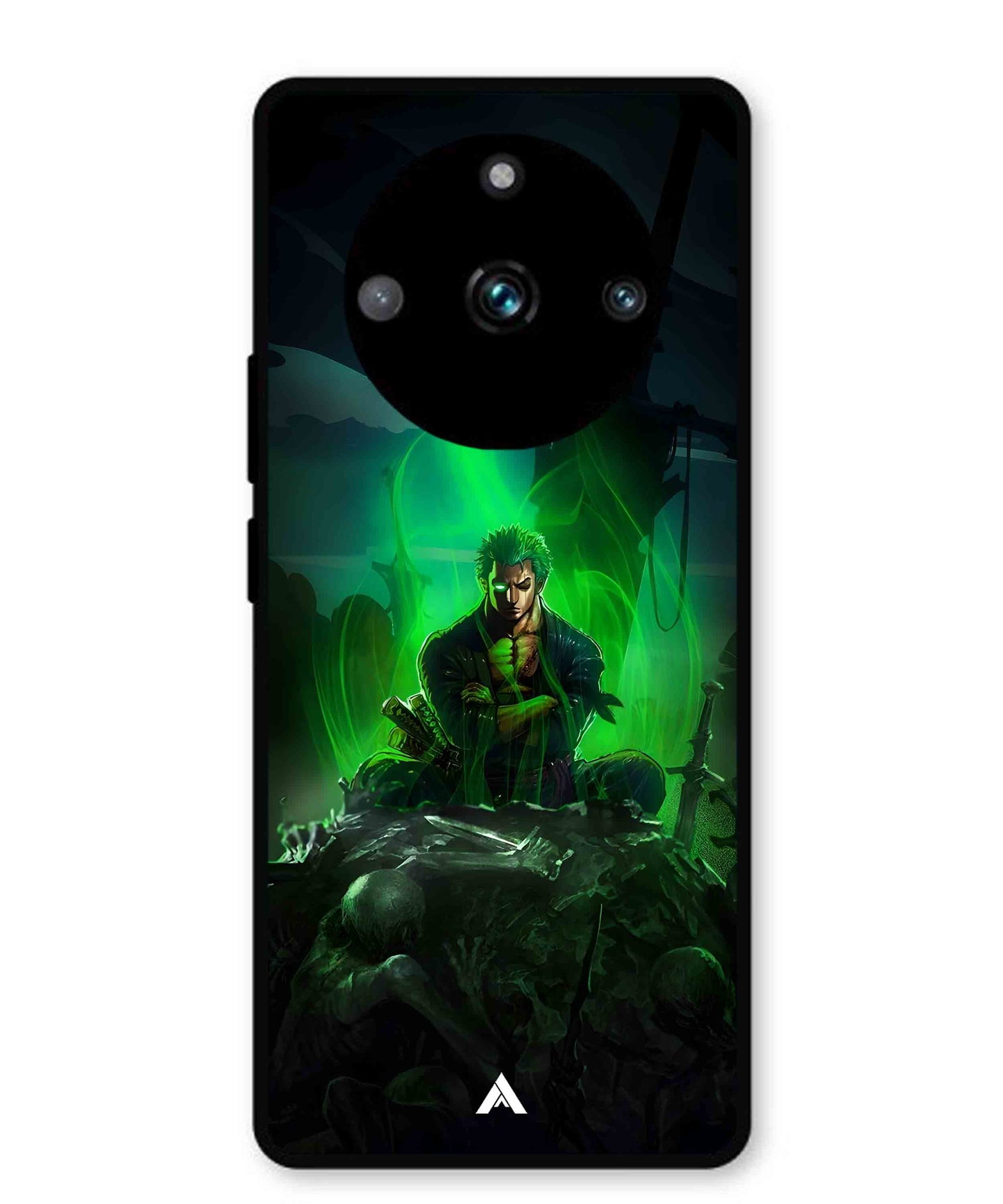 Onepiece Zoro 02 Anime Metal Back Cover Phone Case for Realme 11 Pro