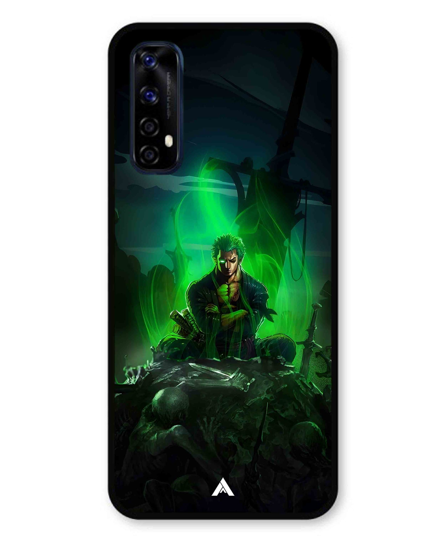 Onepiece Zoro 02 Anime Metal Back Cover Phone Case for Realme 7