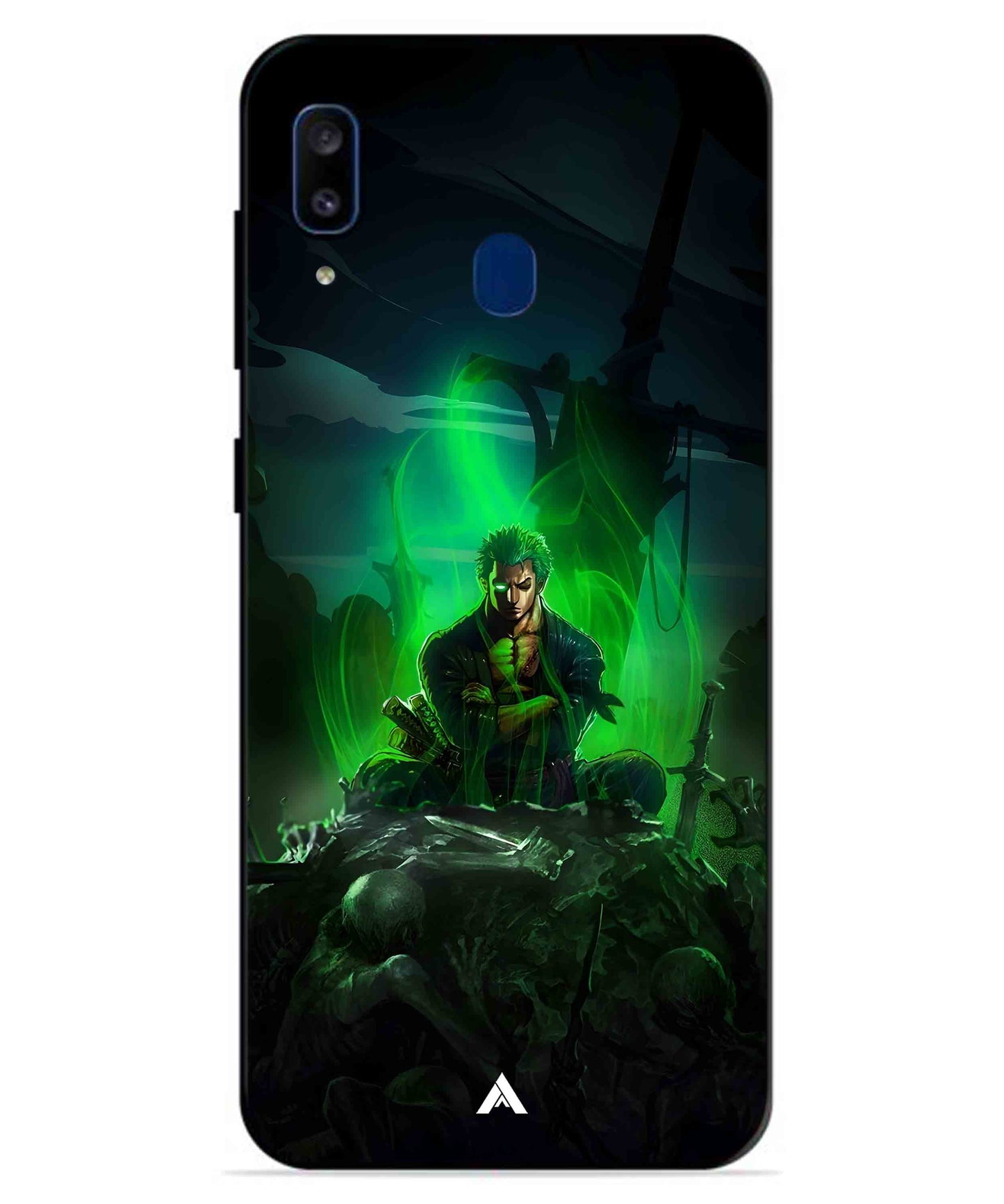 Onepiece Zoro 02 Anime Metal Back Cover Phone Case for Samsung Galaxy A20