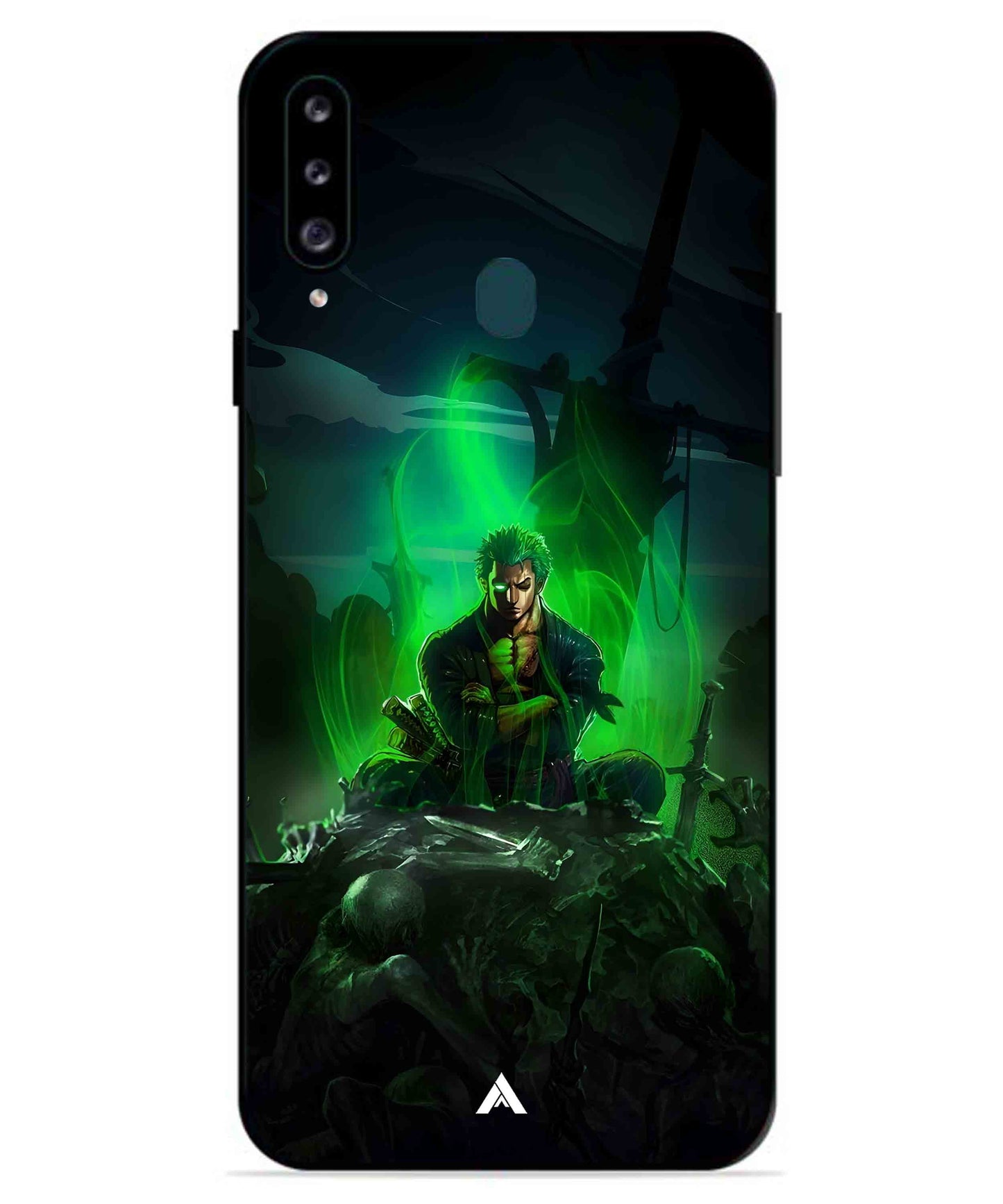 Onepiece Zoro 02 Anime Metal Back Cover Phone Case for Samsung Galaxy A70