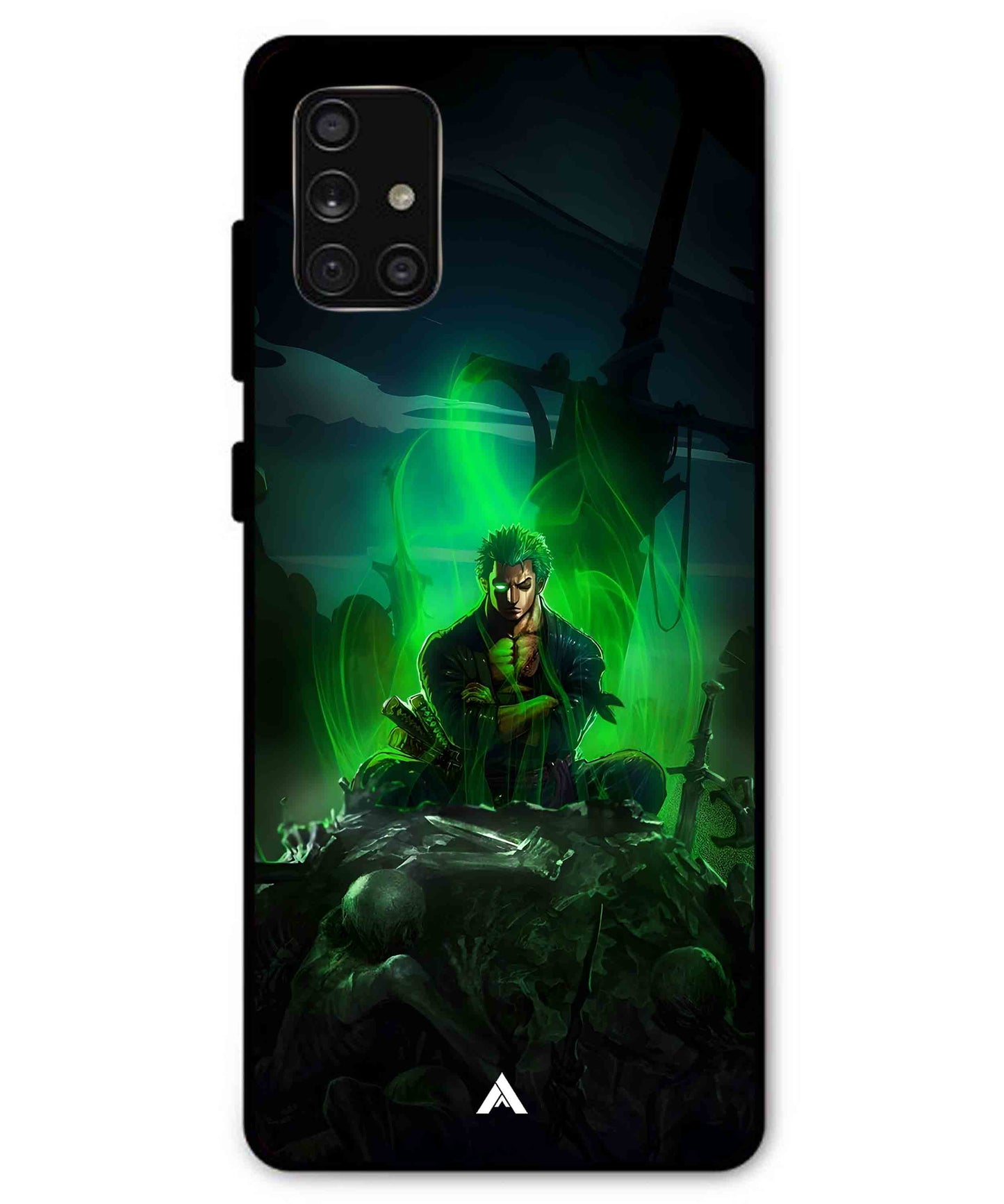 Onepiece Zoro 02 Anime Metal Back Cover Phone Case for Samsung Galaxy A71