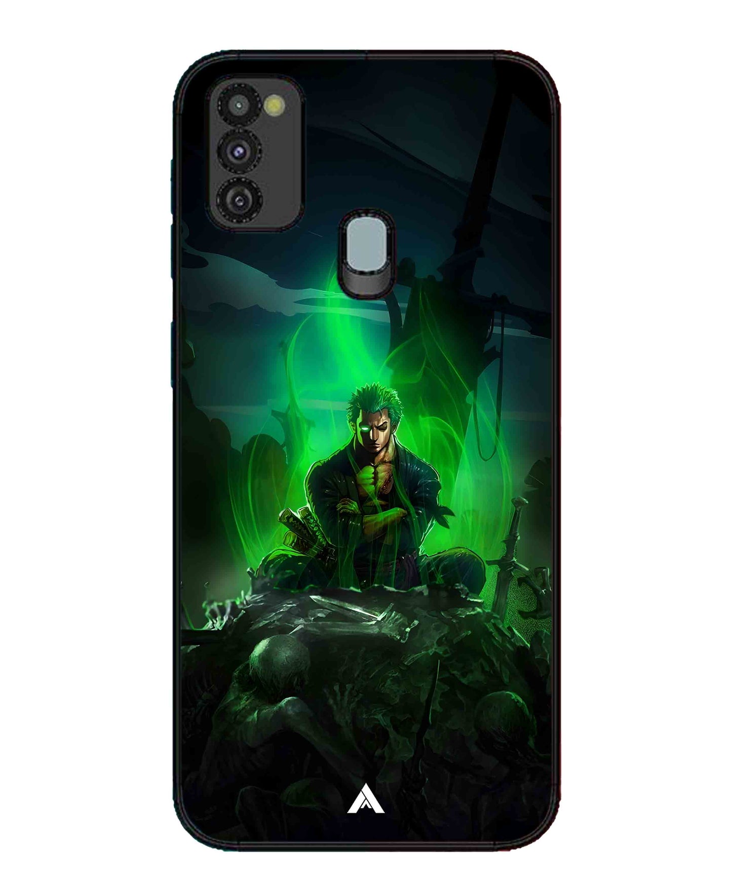 Onepiece Zoro 02 Anime Metal Back Cover Phone Case for Samsung Galaxy M30s