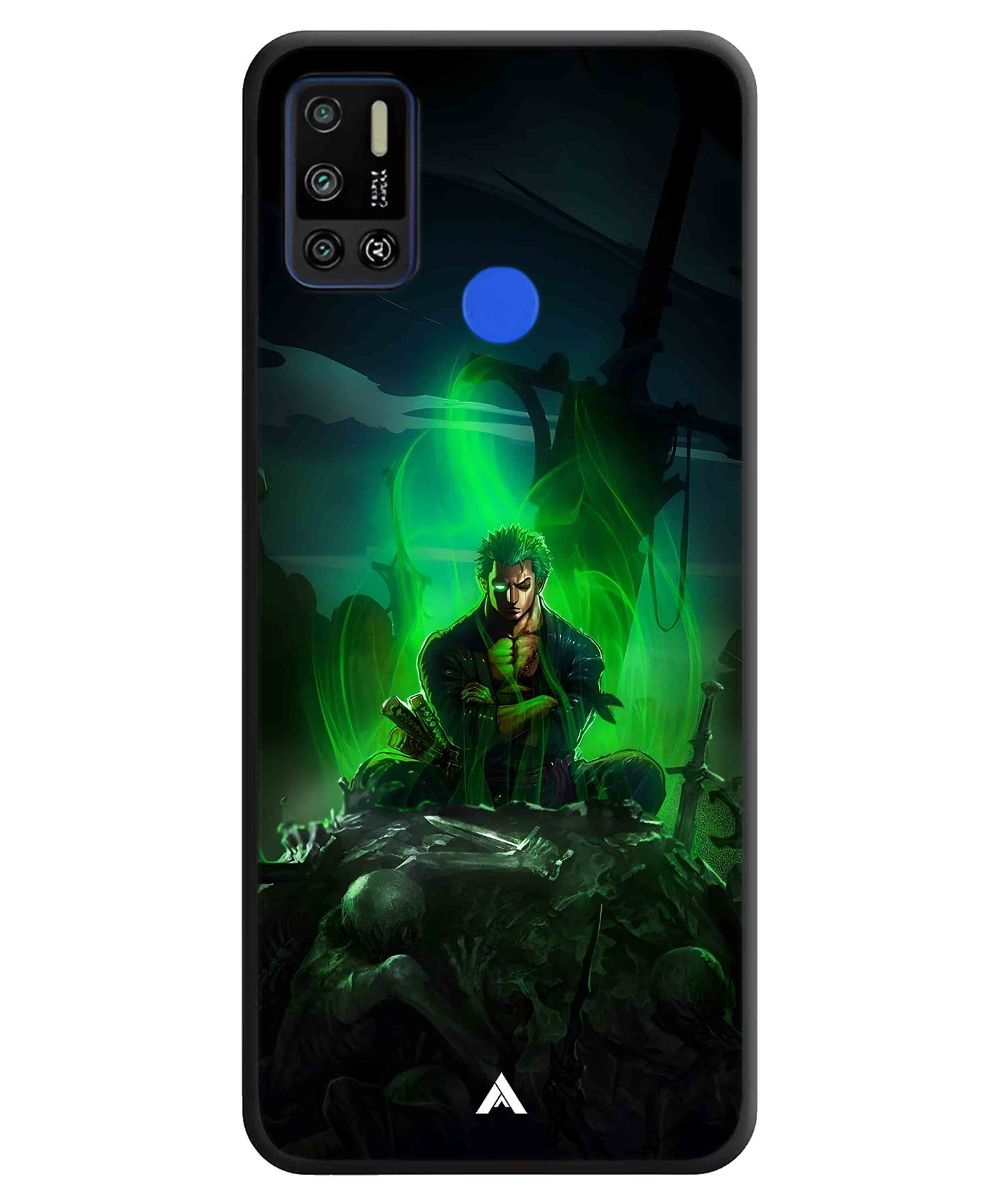 Onepiece Zoro 02 Anime Metal Back Cover Phone Case for Tecno Spark 6 Air