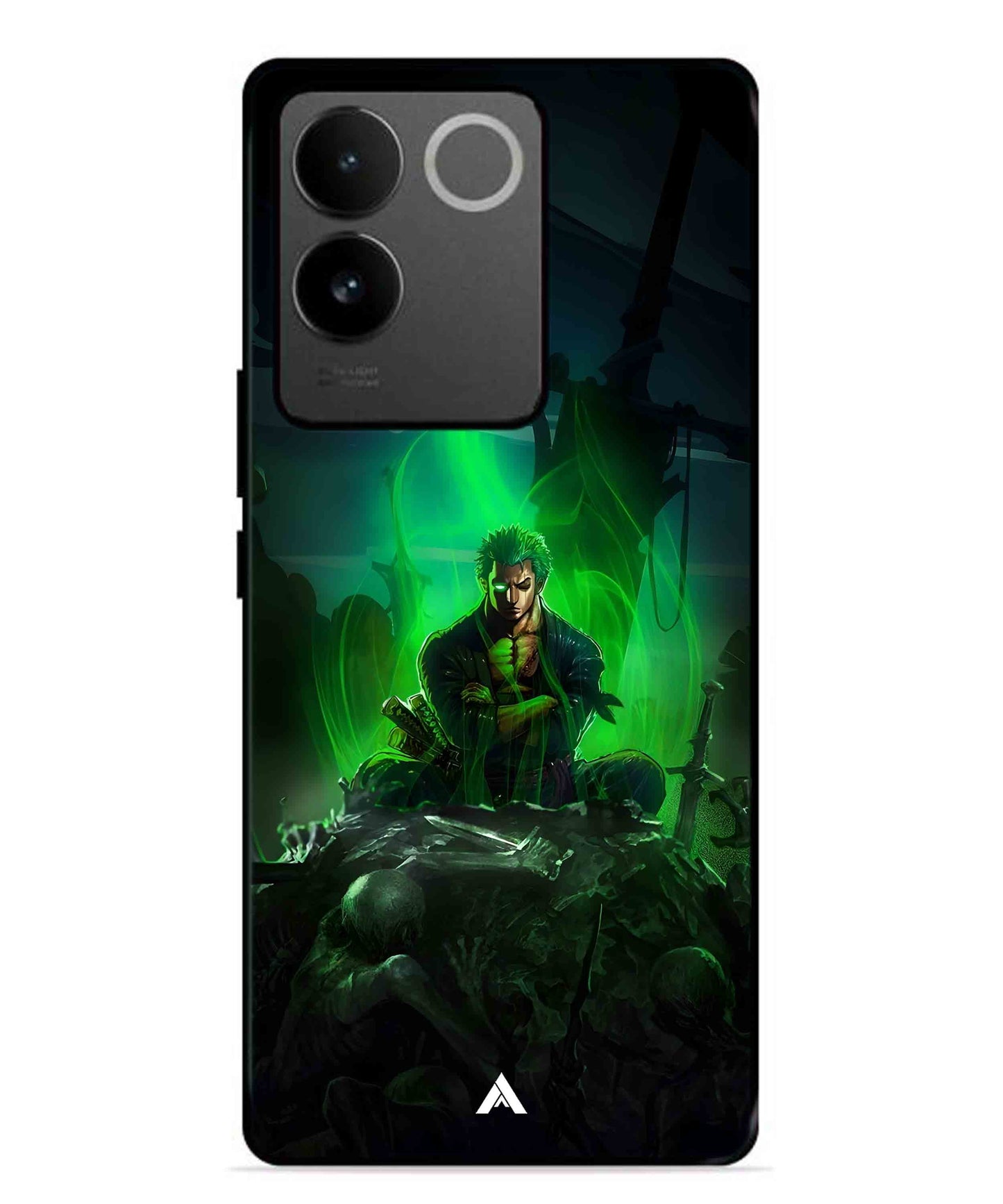 Onepiece Zoro 02 Anime Metal Back Cover Phone Case for Vivo T2 Pro