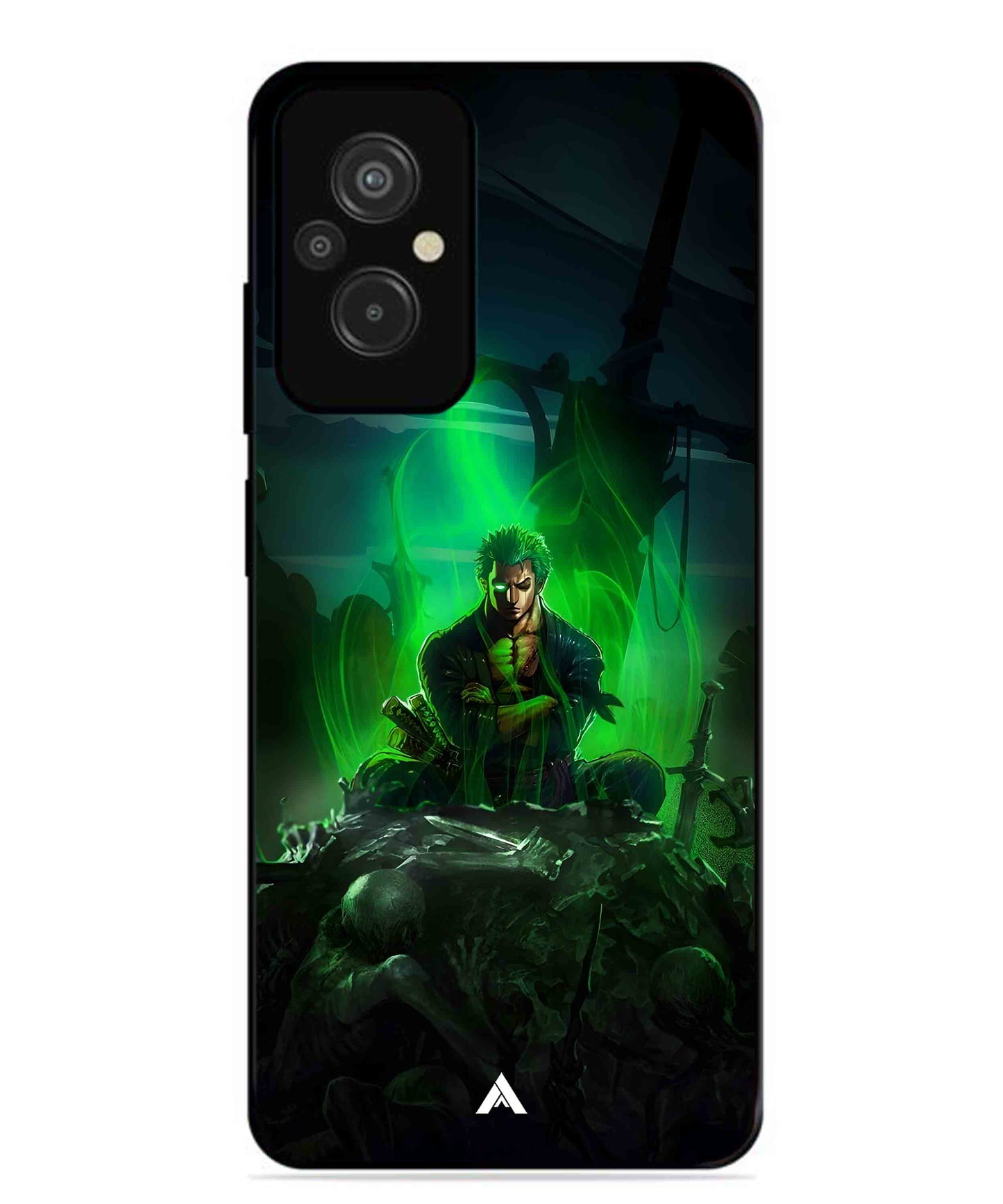 Onepiece Zoro 02 Anime Metal Back Cover Phone Case for Xiaomi Redmi 11 Prime 4G