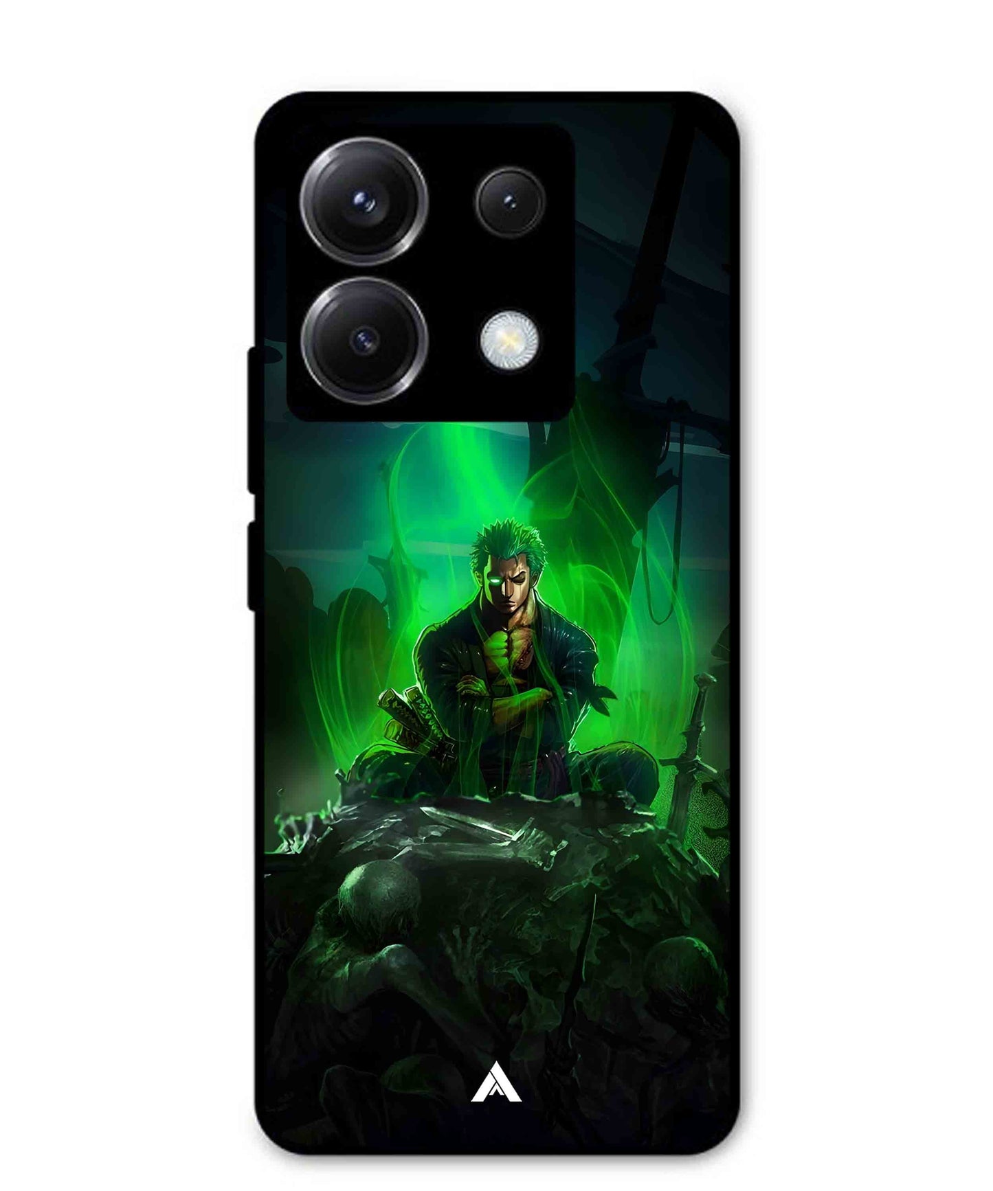 Onepiece Zoro 02 Anime Metal Back Cover Phone Case for Xiaomi Redmi Note 13 Pro