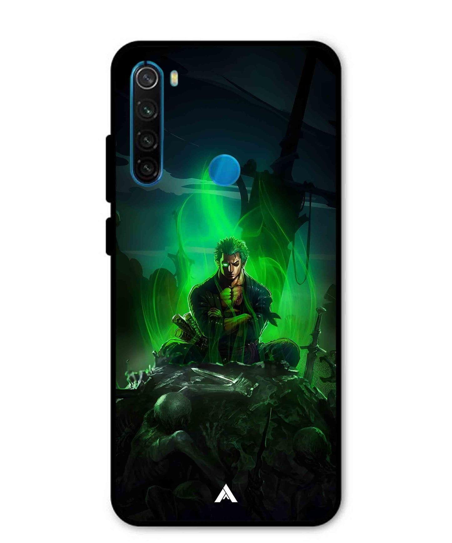 Onepiece Zoro 02 Anime Metal Back Cover Phone Case for Xiaomi Redmi Note 8