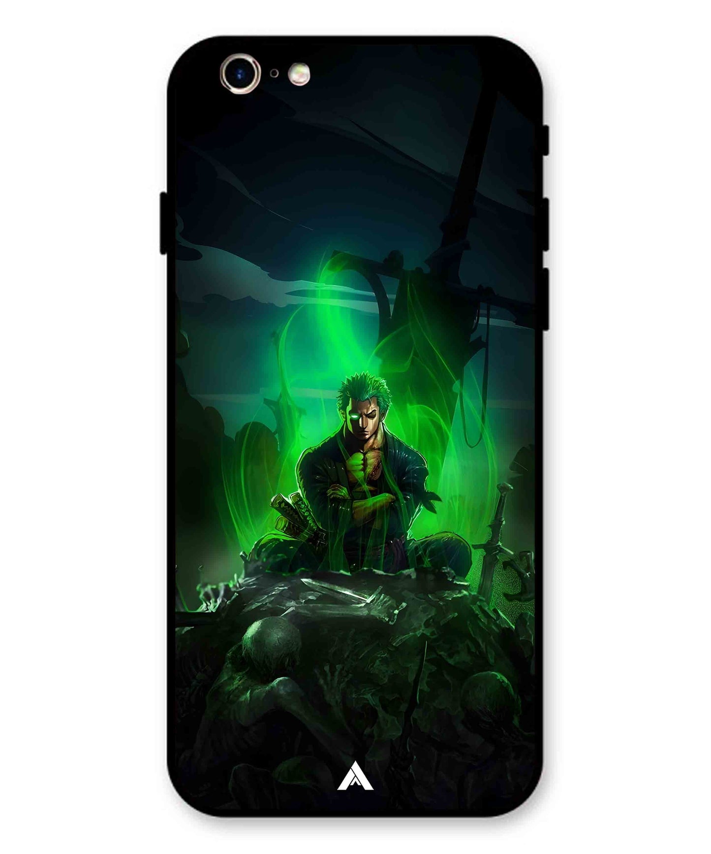 Onepiece Zoro 02 Anime Metal Back Cover Phone Case for iPhone 11