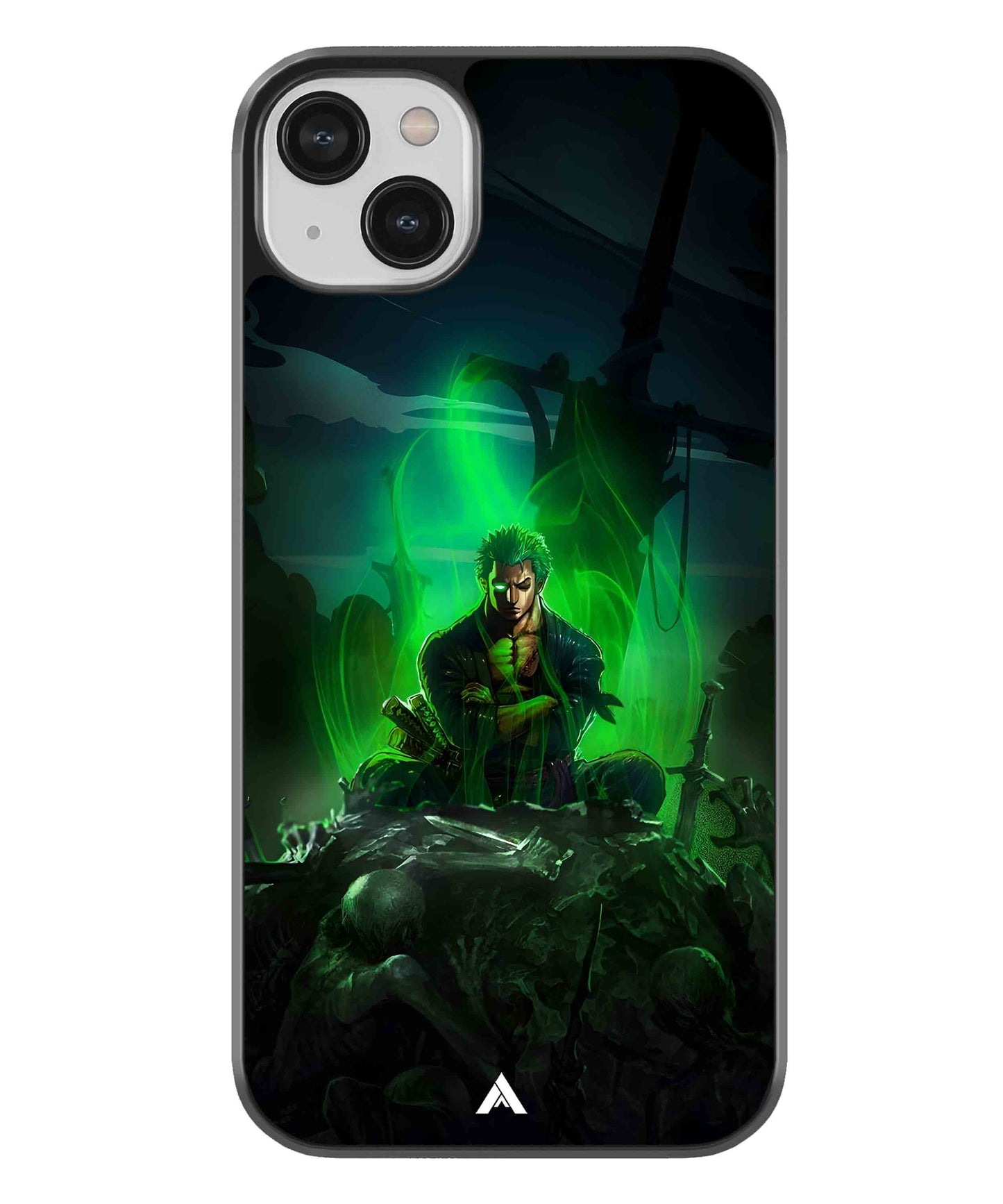 Onepiece Zoro 02 Anime Metal Back Cover Phone Case for iPhone 13