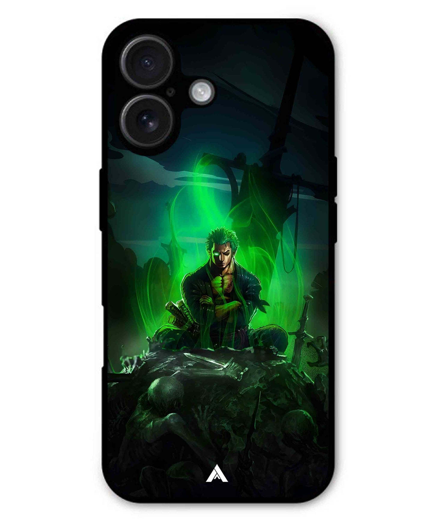 Onepiece Zoro 02 Anime Metal Back Cover Phone Case for iPhone 16 Plus