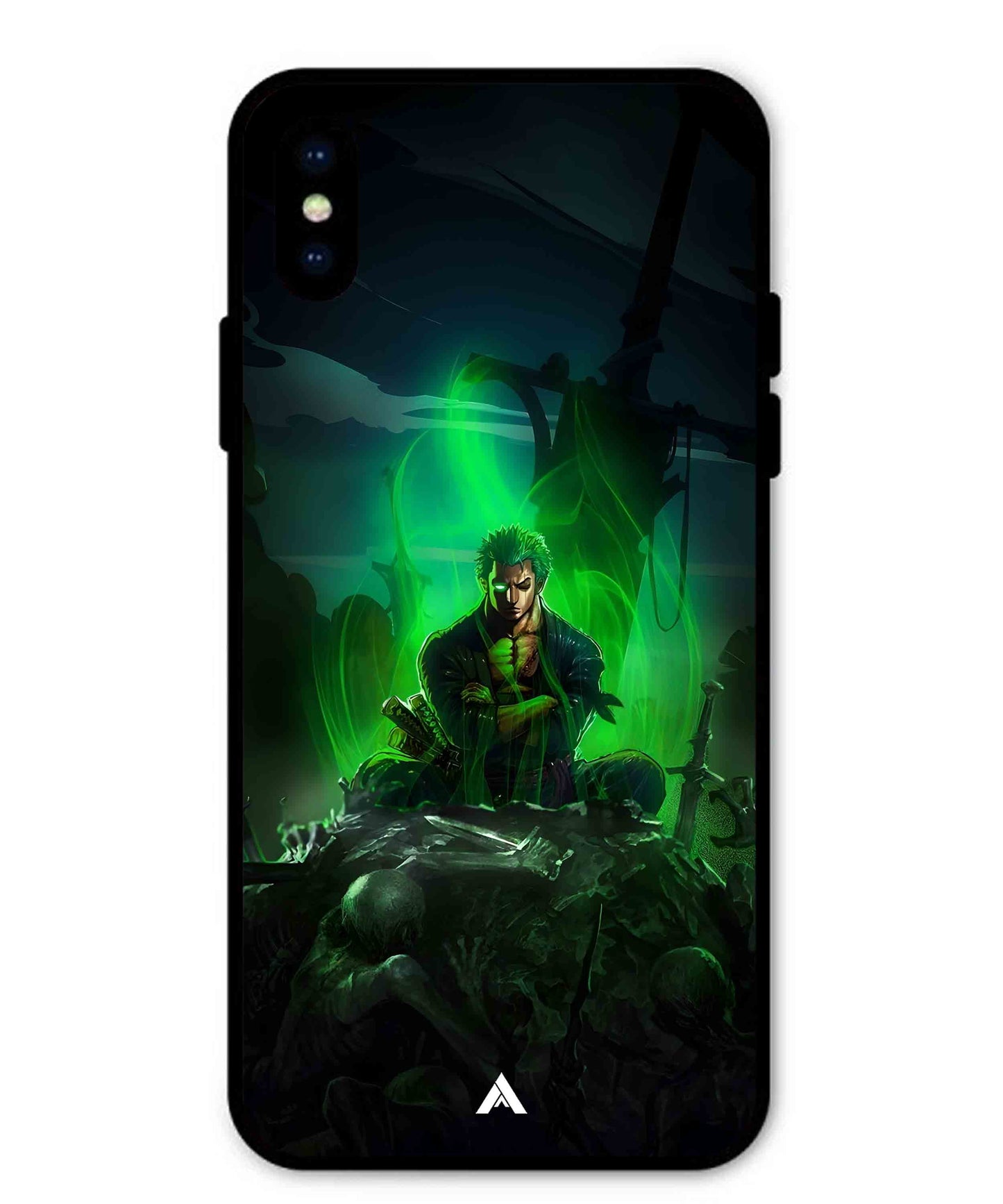 Onepiece Zoro 02 Anime Metal Back Cover Phone Case for iPhone X