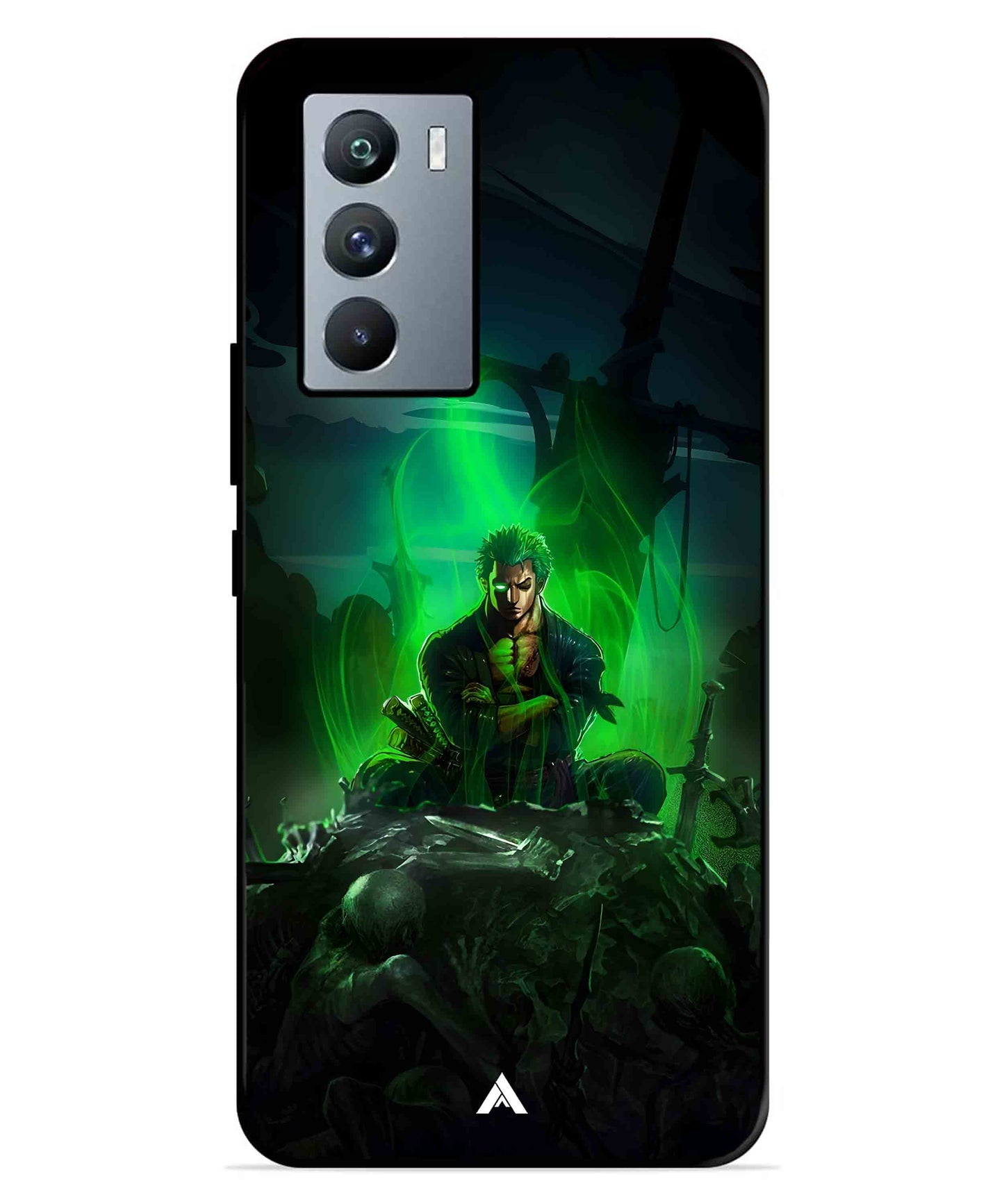 Onepiece Zoro 02 Anime Metal Back Cover Phone Case for iQOO 9 SE