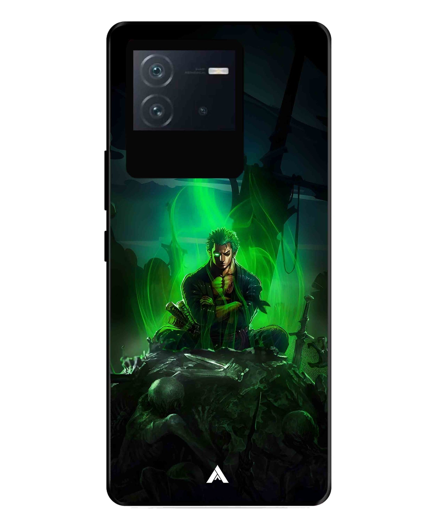 Onepiece Zoro 02 Anime Metal Back Cover Phone Case for iQOO Neo 6