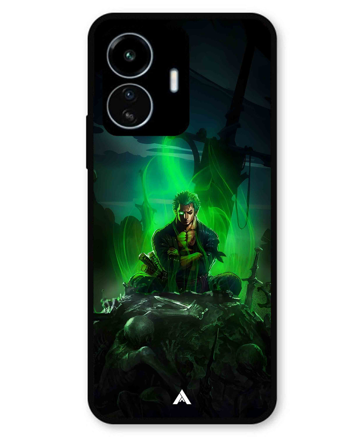 Onepiece Zoro 02 Anime Metal Back Cover Phone Case for iQOO Z6 Lite