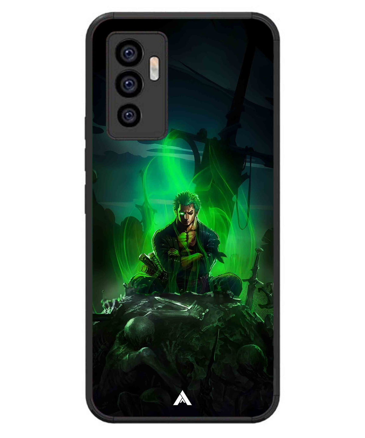 Onepiece Zoro 02 Anime Metal Back Cover Phone Case for iQOO Z6