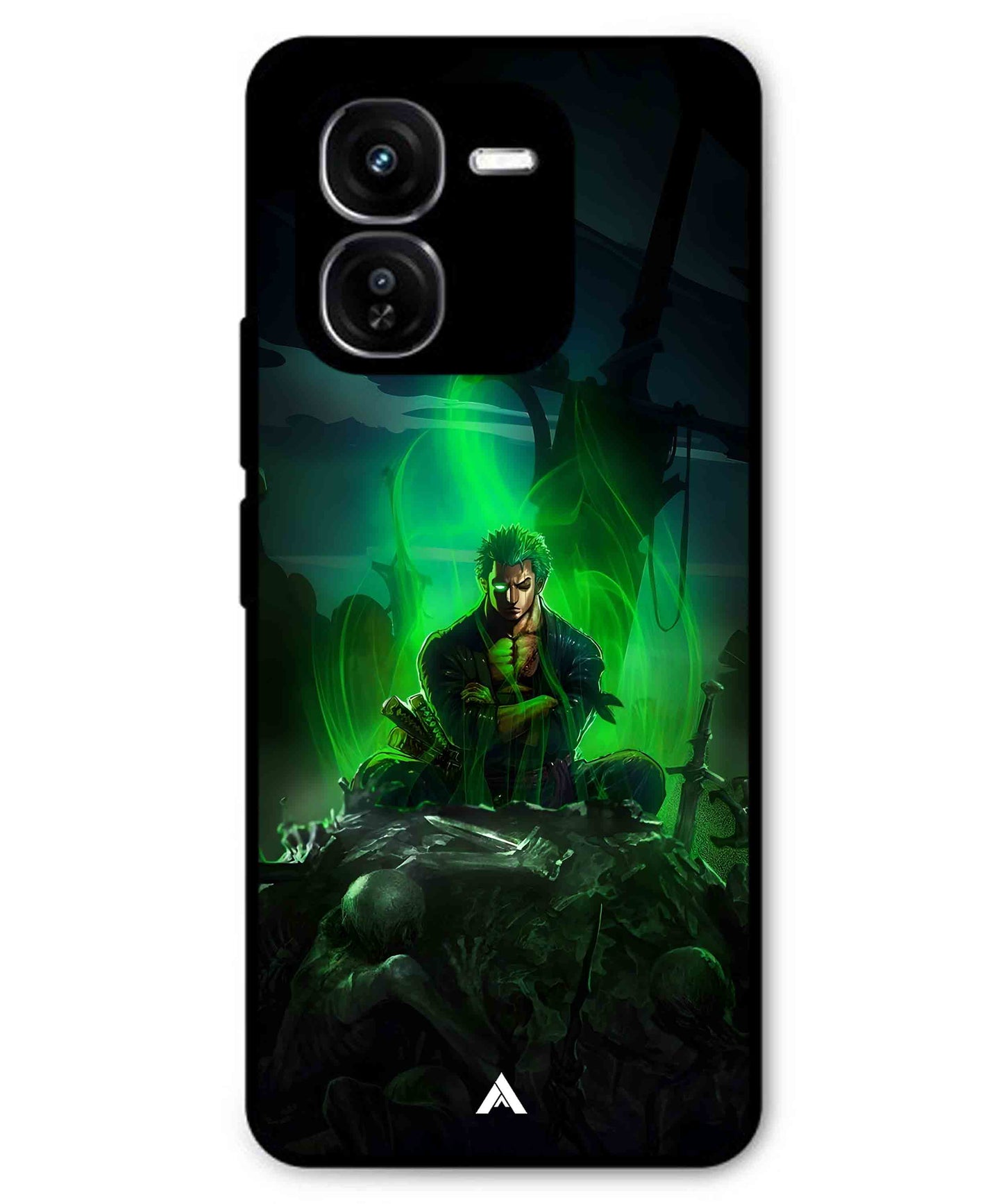 Onepiece Zoro 02 Anime Metal Back Cover Phone Case for iQOO Z9x