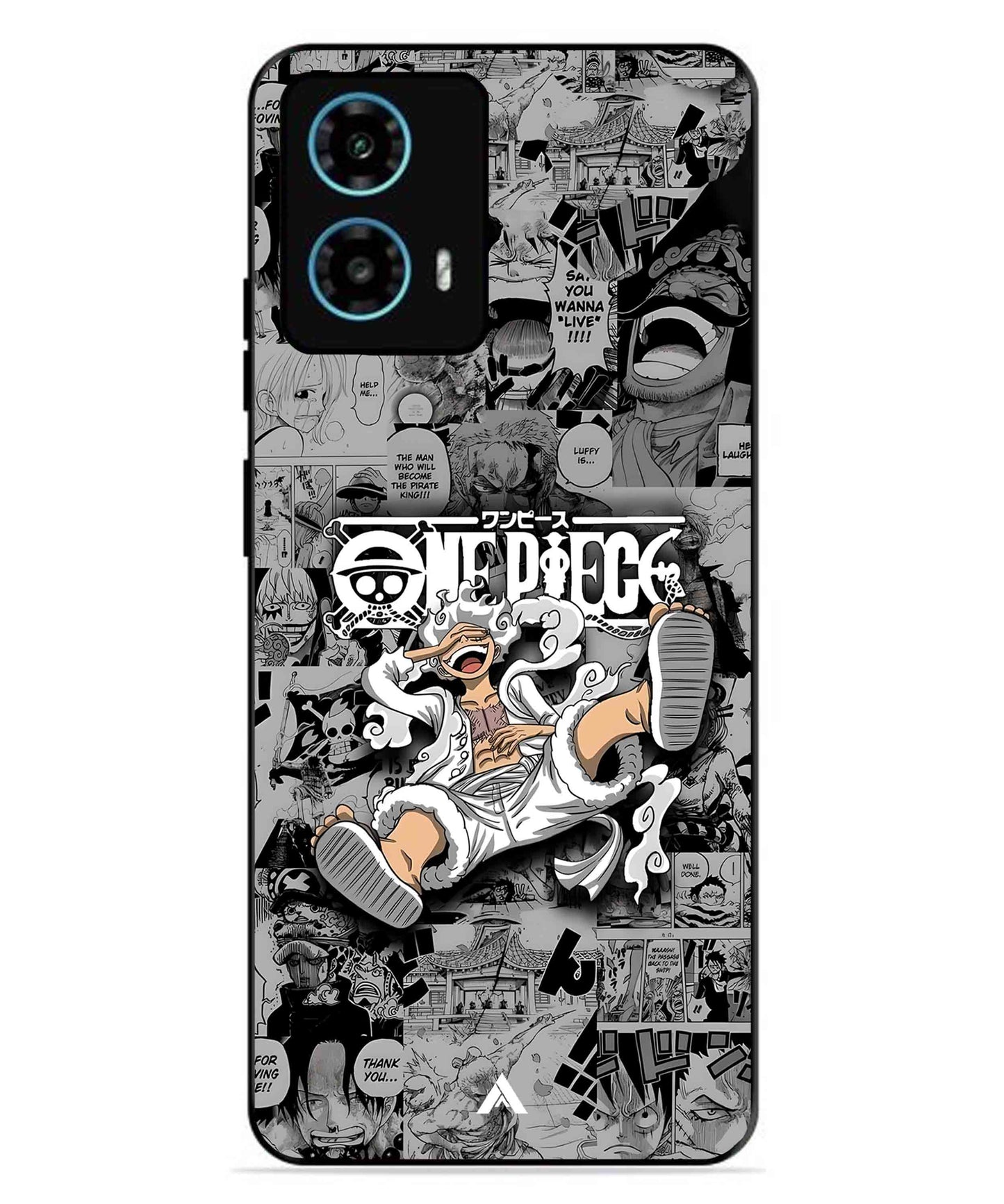 Onepiece luffy 01 Anime Metal Back Cover Phone Case for Moto G34