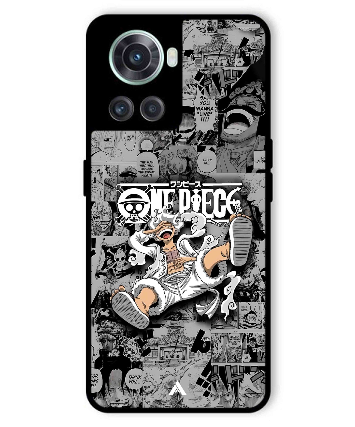 Onepiece luffy 01 Anime Metal Back Cover Phone Case for Oneplus 10R