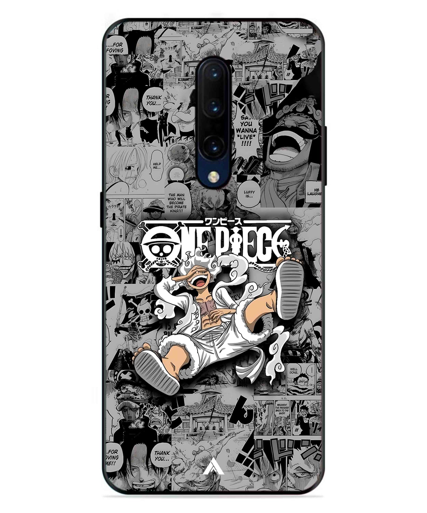 Onepiece luffy 01 Anime Metal Back Cover Phone Case for Oneplus 7 Pro