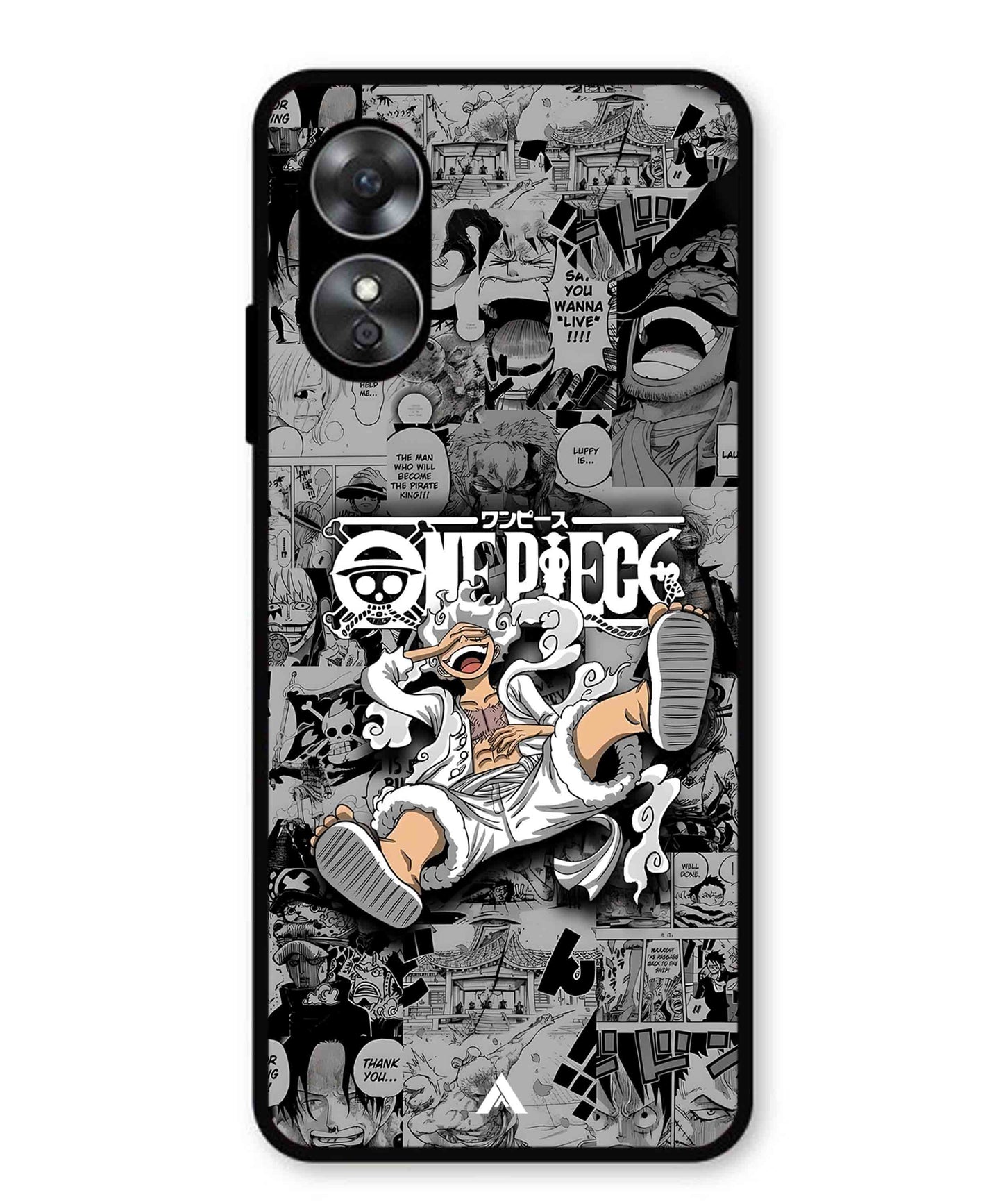 Onepiece luffy 01 Anime Metal Back Cover Phone Case for Oppo A17K